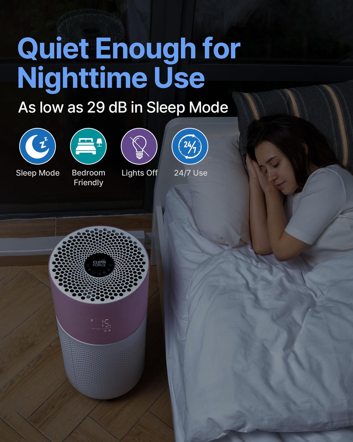 CleanForce Air Purifier for Large Room up to 2