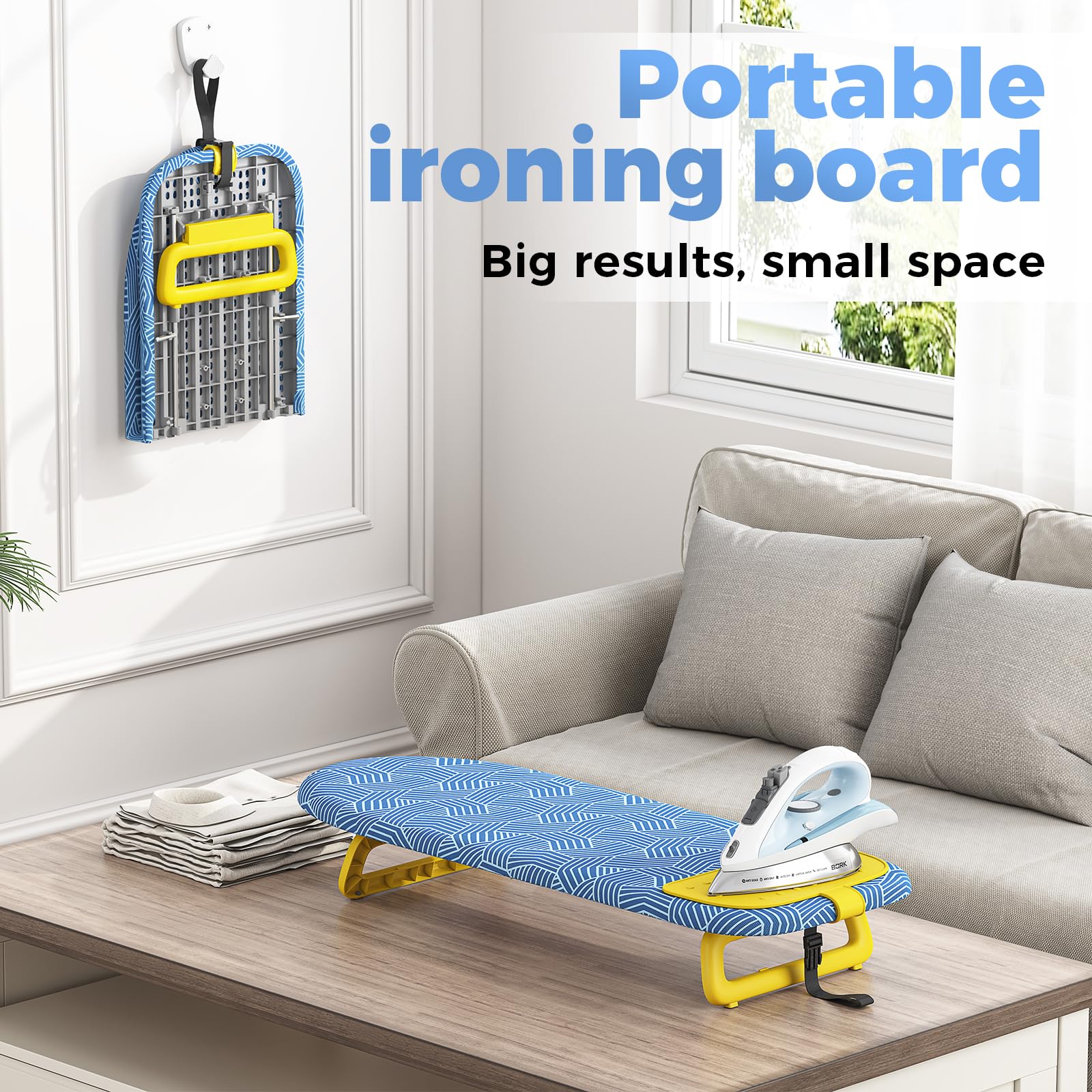 Small Ironing Board with Iron Mat