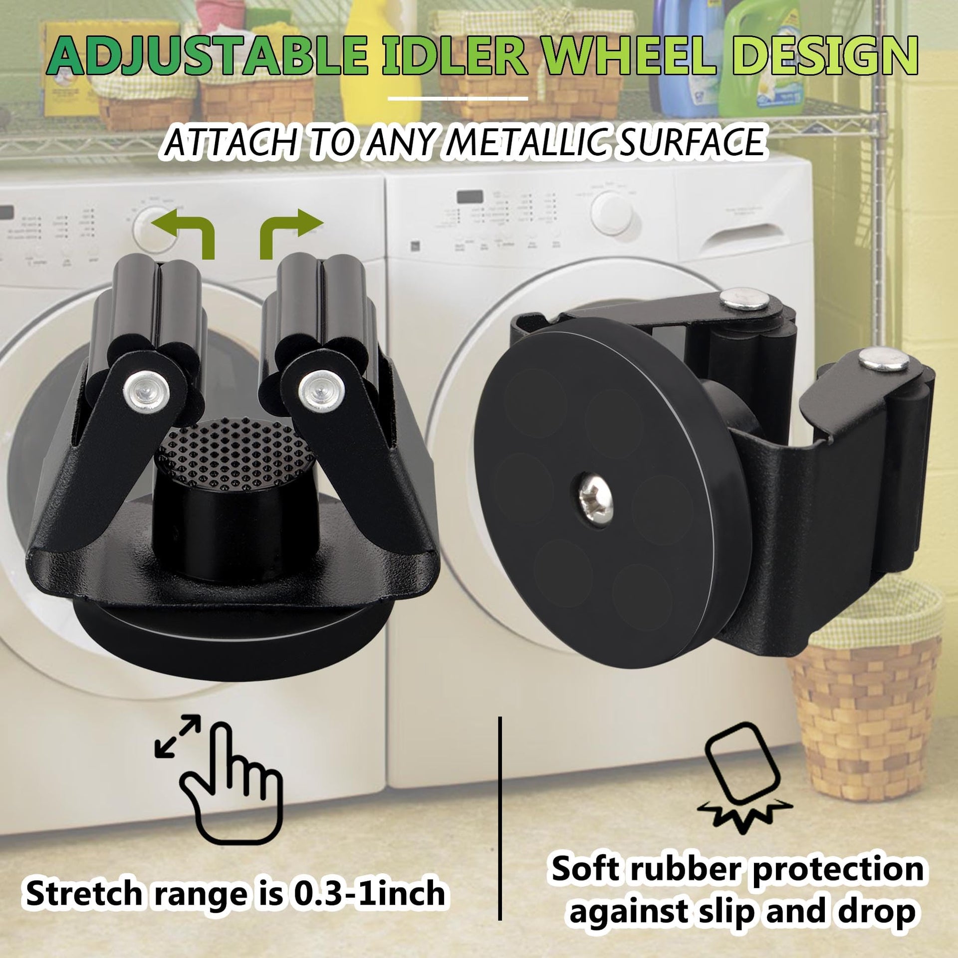 Magnetic Mop Broom Holder (8 Count)