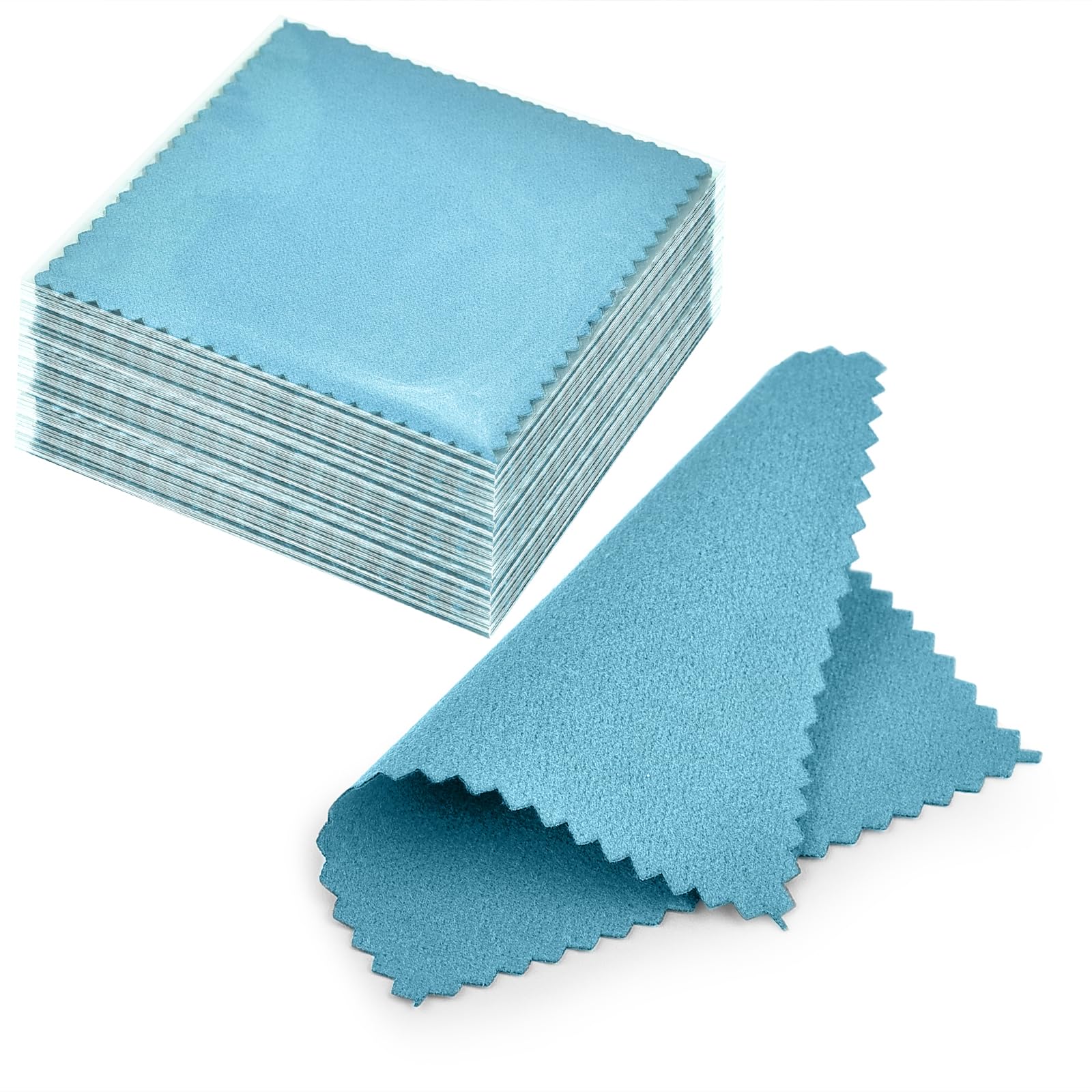 Silver Polishing Cleaning Cloth for Sterling Silver (50 Count)