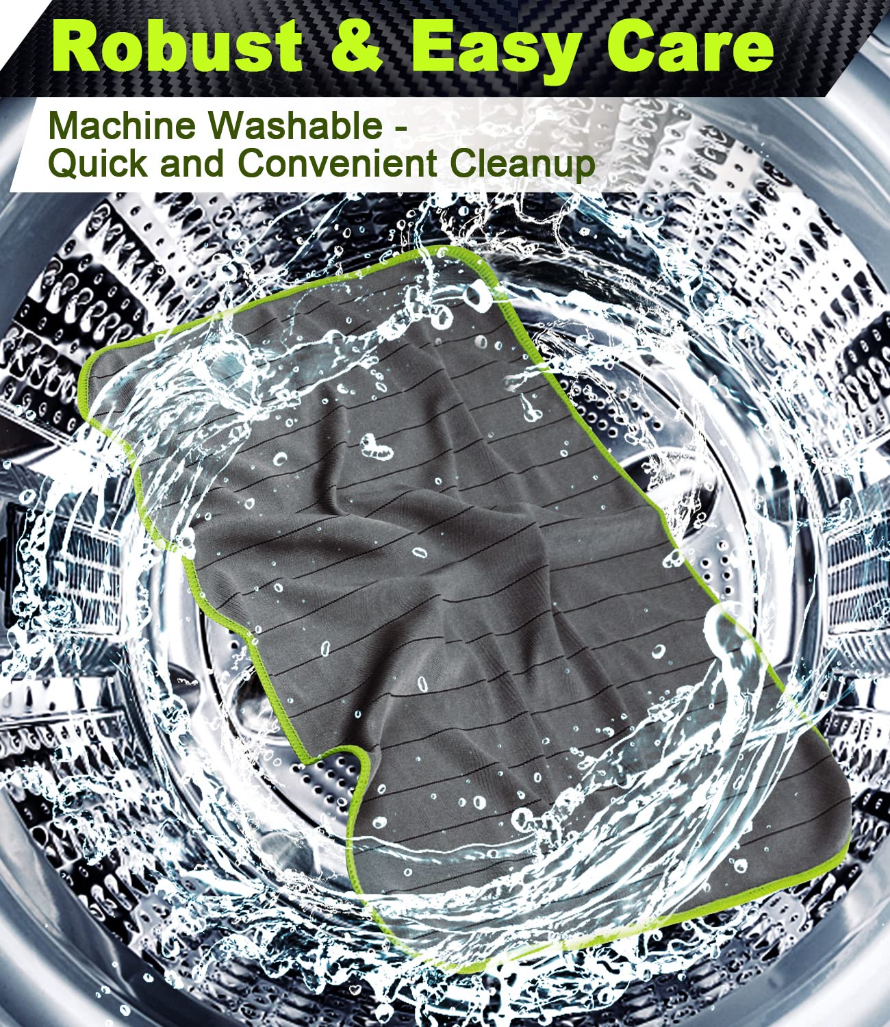 Microfiber Towels Cars Wash Drying Cleaning Cloth (2 Count)