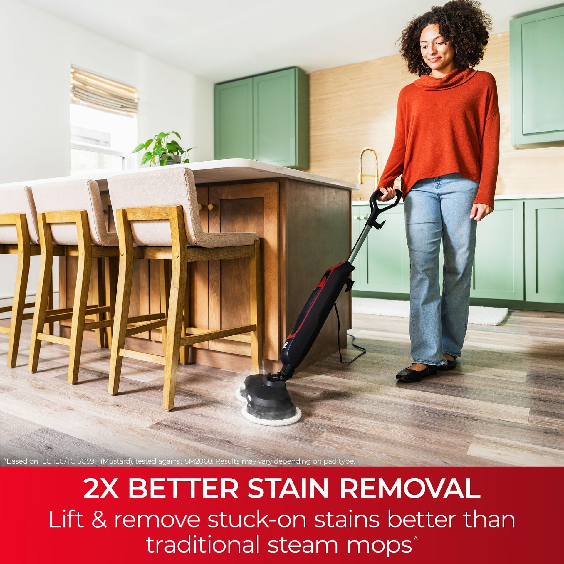 S300 Series Corded Steam Spin Mop for Scrubbing and Sanitizing