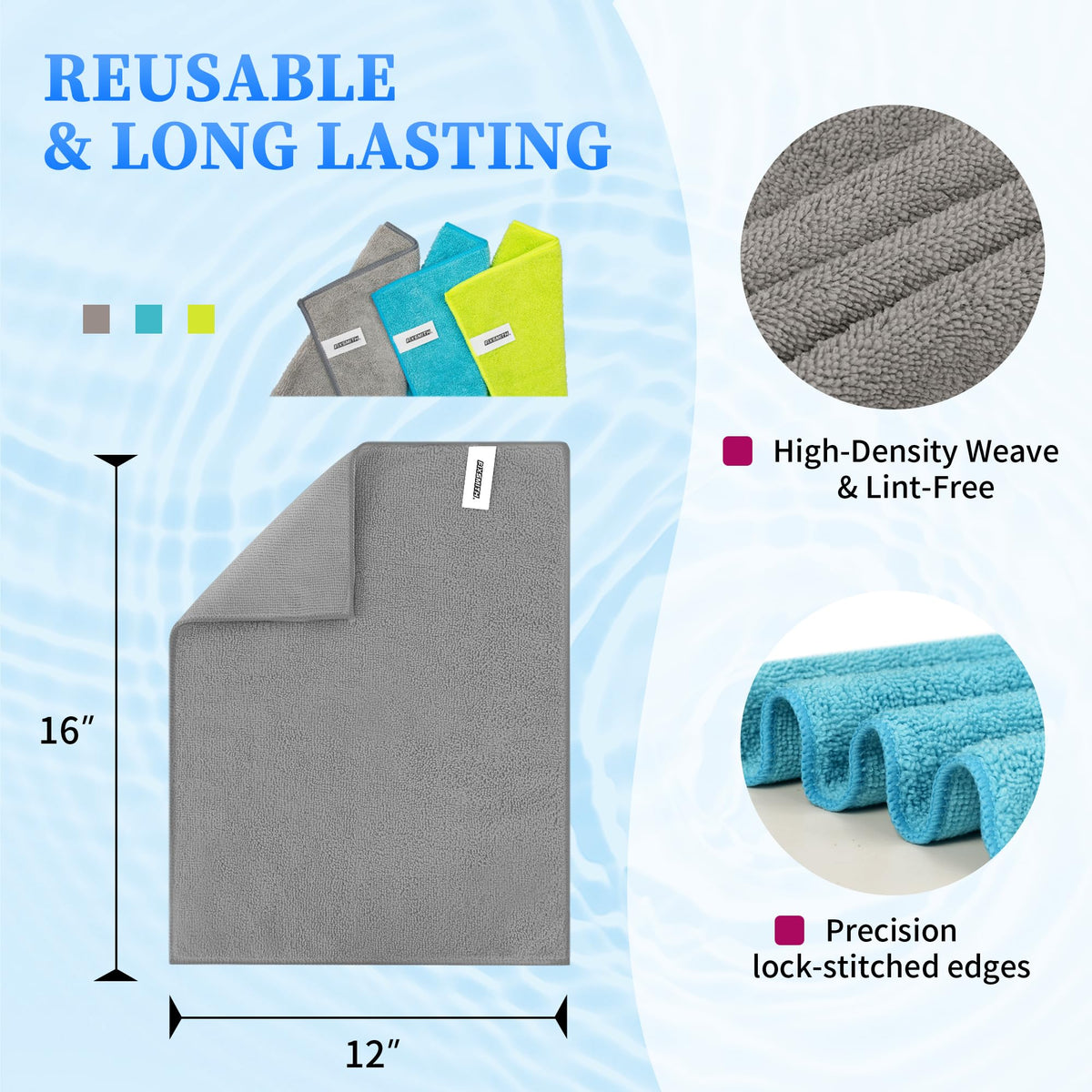 Microfiber Cleaning Cloth (24 Count)