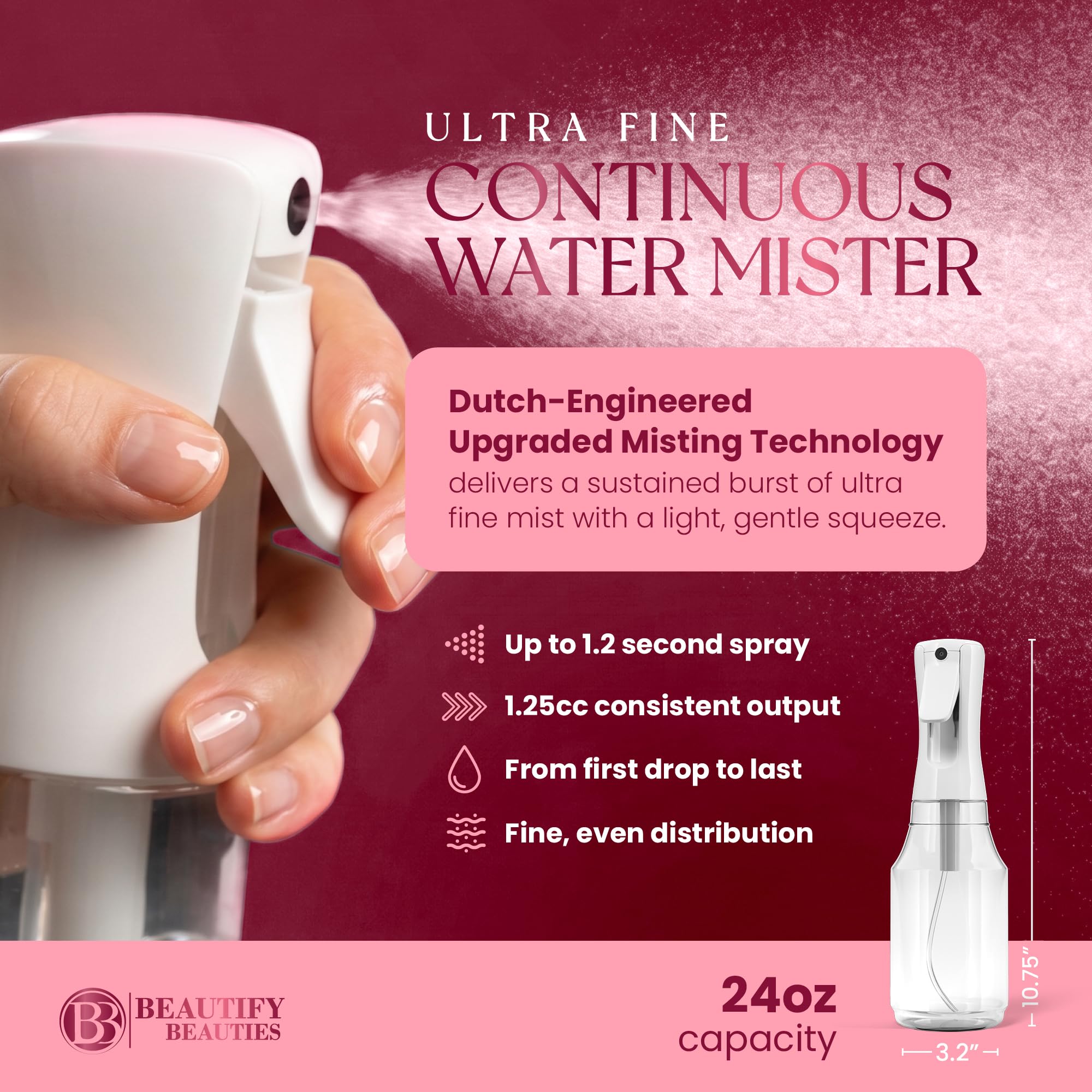 Continuous Spray Bottle for Hair