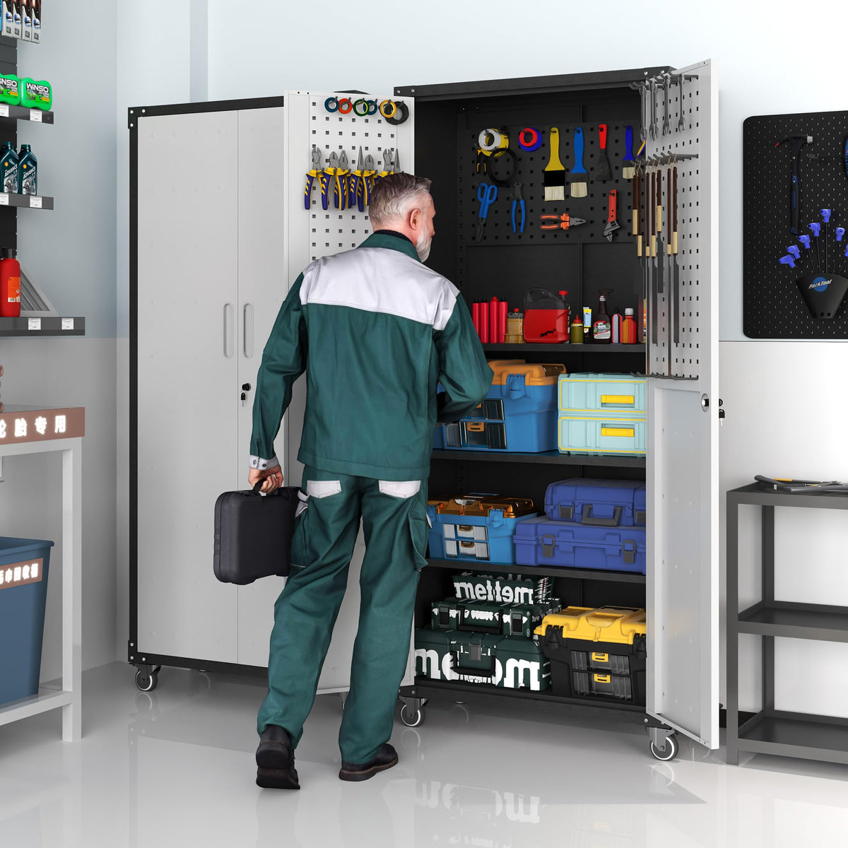 Metal Storage Cabinet for Garage
