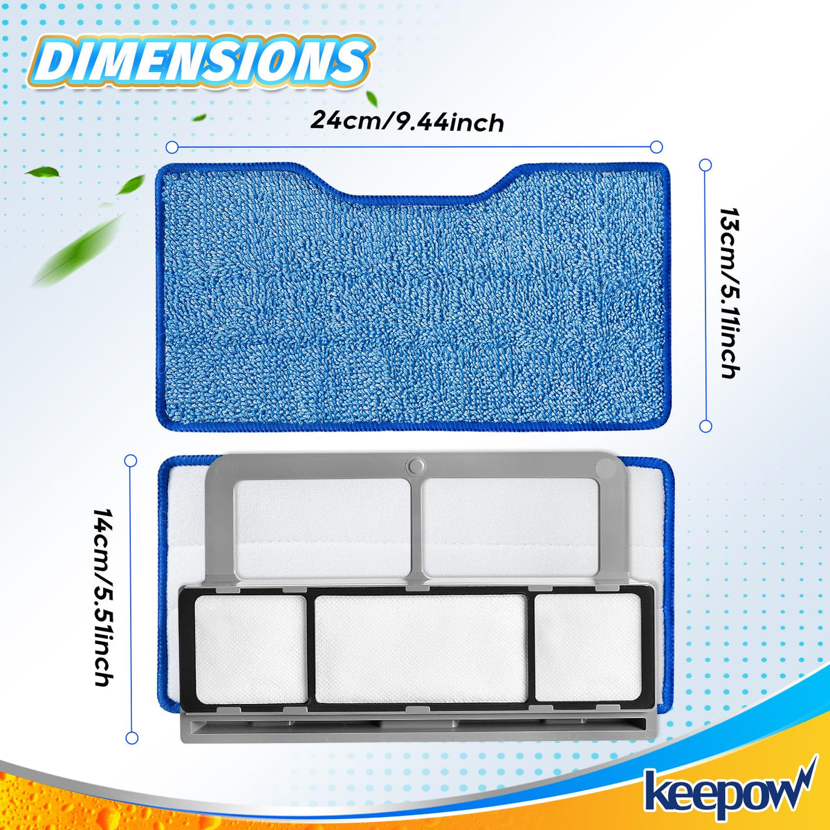 12Pk Mop Pads Compatible with Shark VM252
