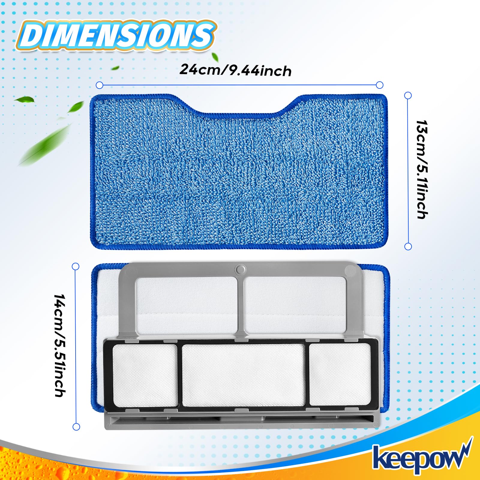 12Pk Mop Pads Compatible with Shark VM252