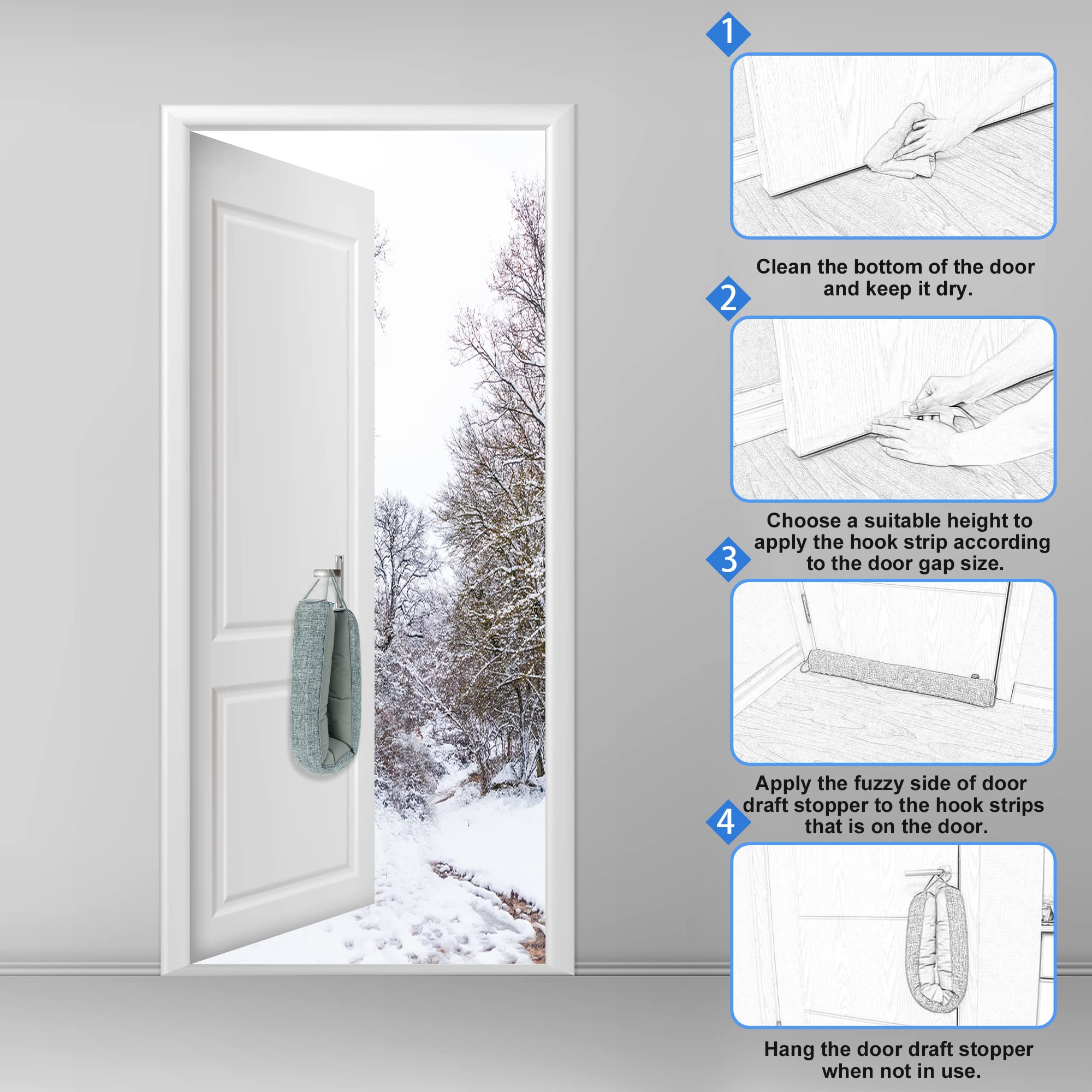 Weighted Door Draft Stopper