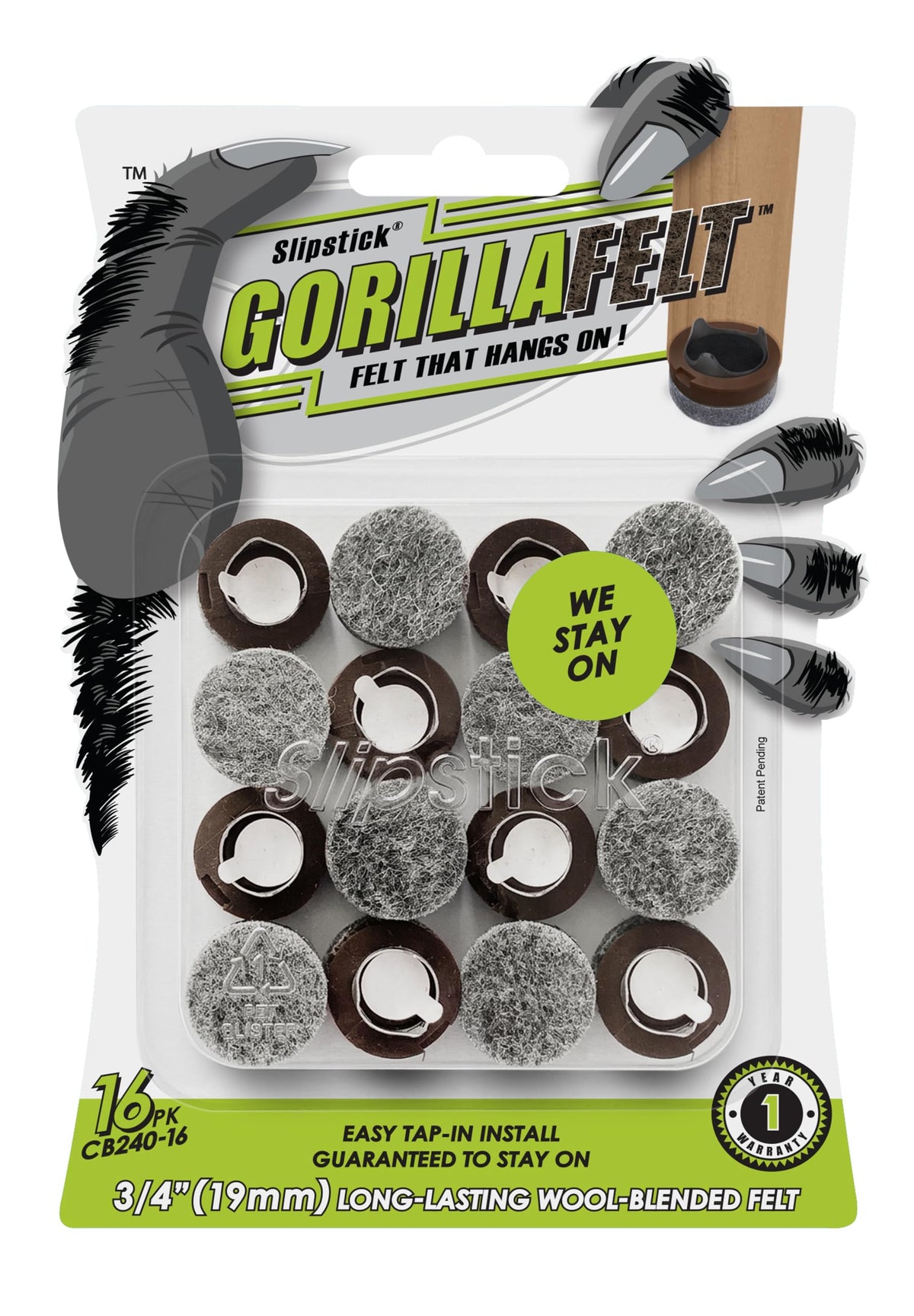GorillaFelt 3 (16 Count)
