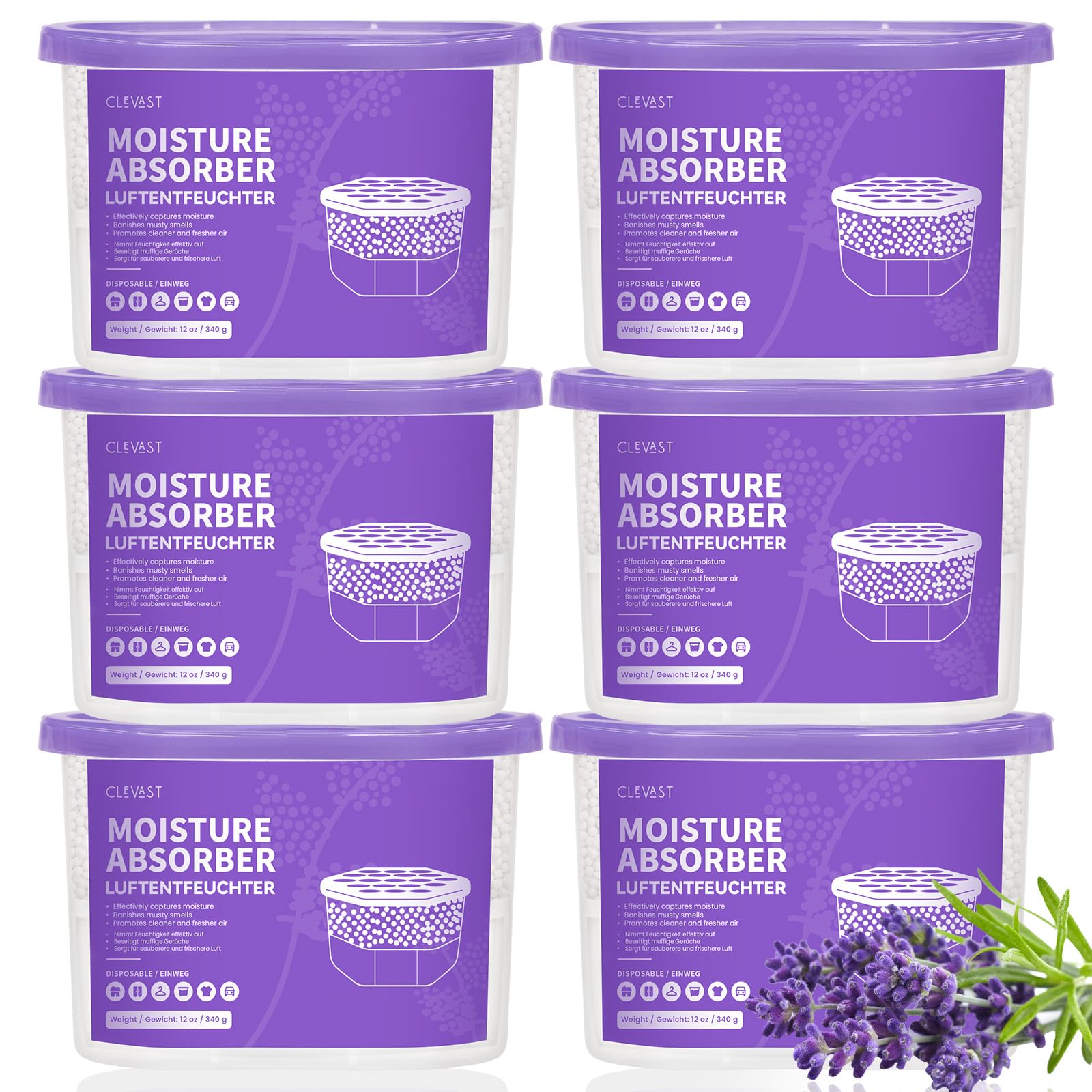 Moisture Absorber Boxes 6 Pack (6 Count)