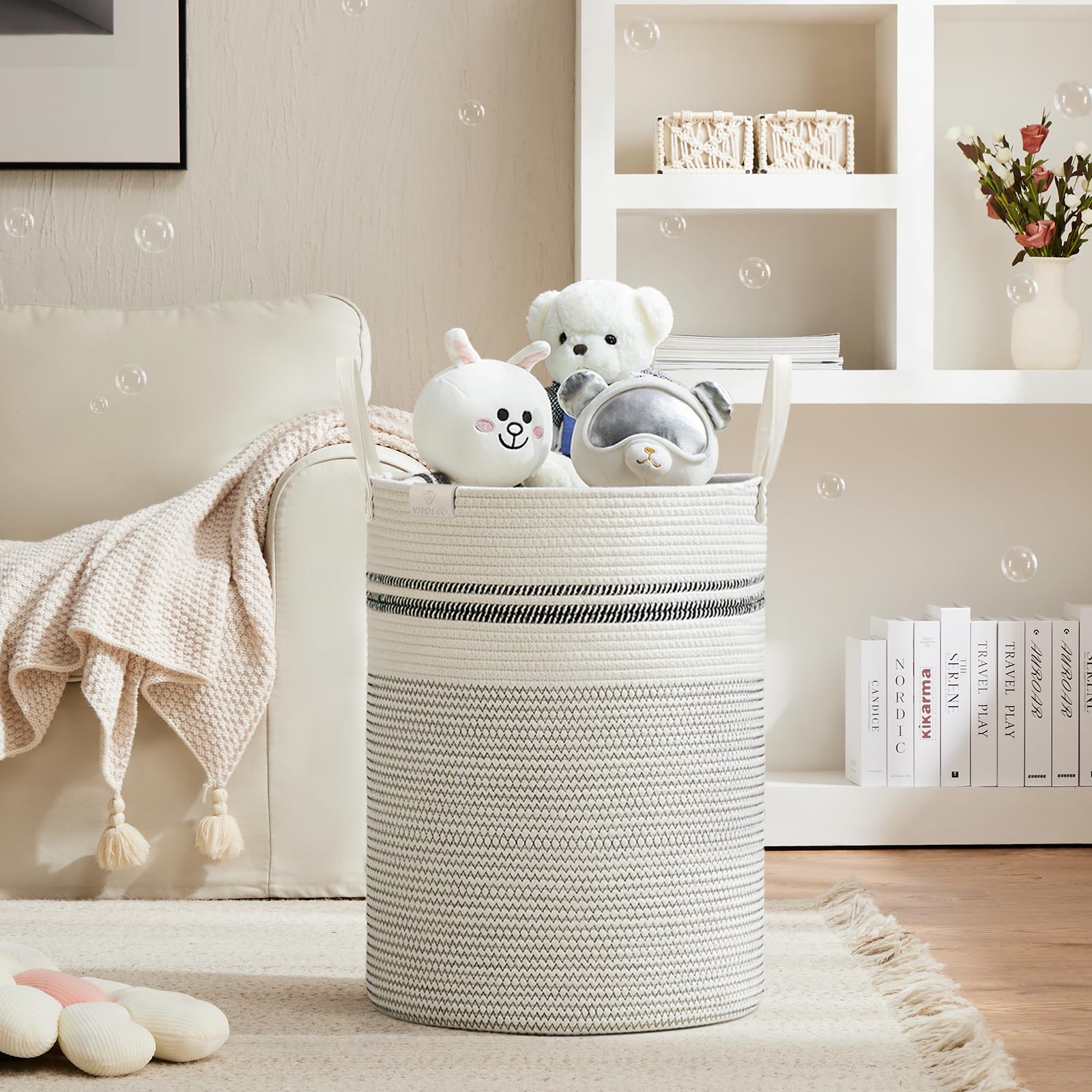 100L Tall Woven Rope Laundry Hamper (3381.4023 Fl Oz) - ModHome Supplies