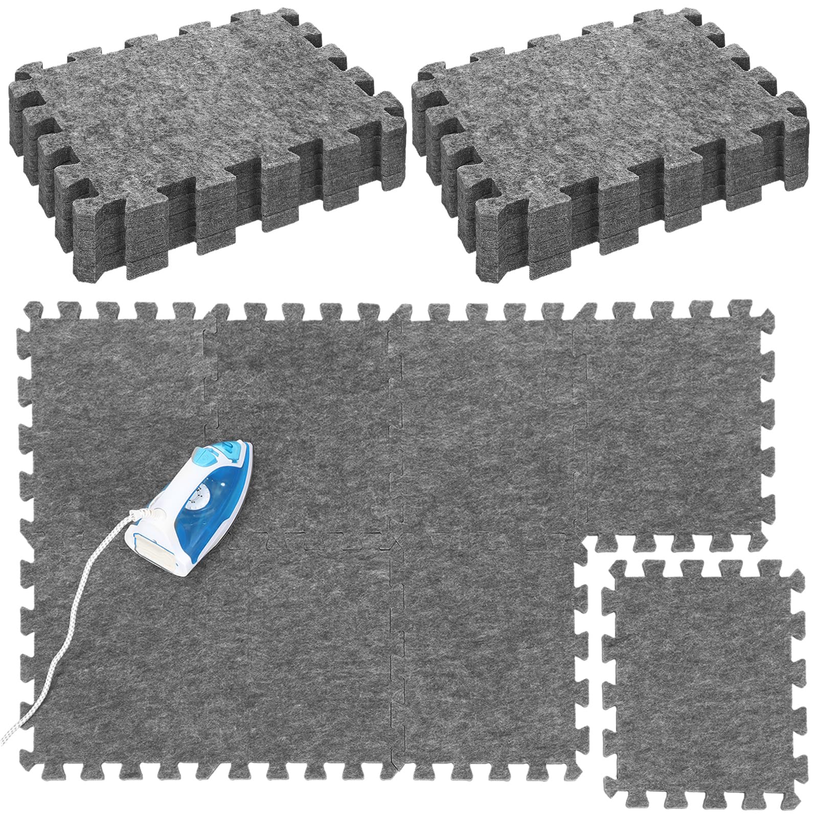 6 Pack Large Wool Pressing Mat 24" x 18" Wool Ironing Mat