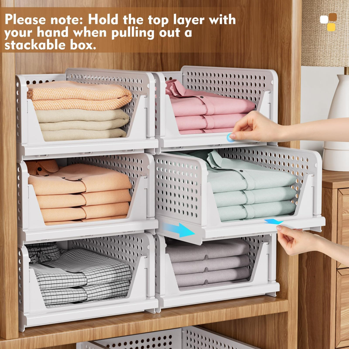 Upgraded Closet Organizers and Storage (5 Count)