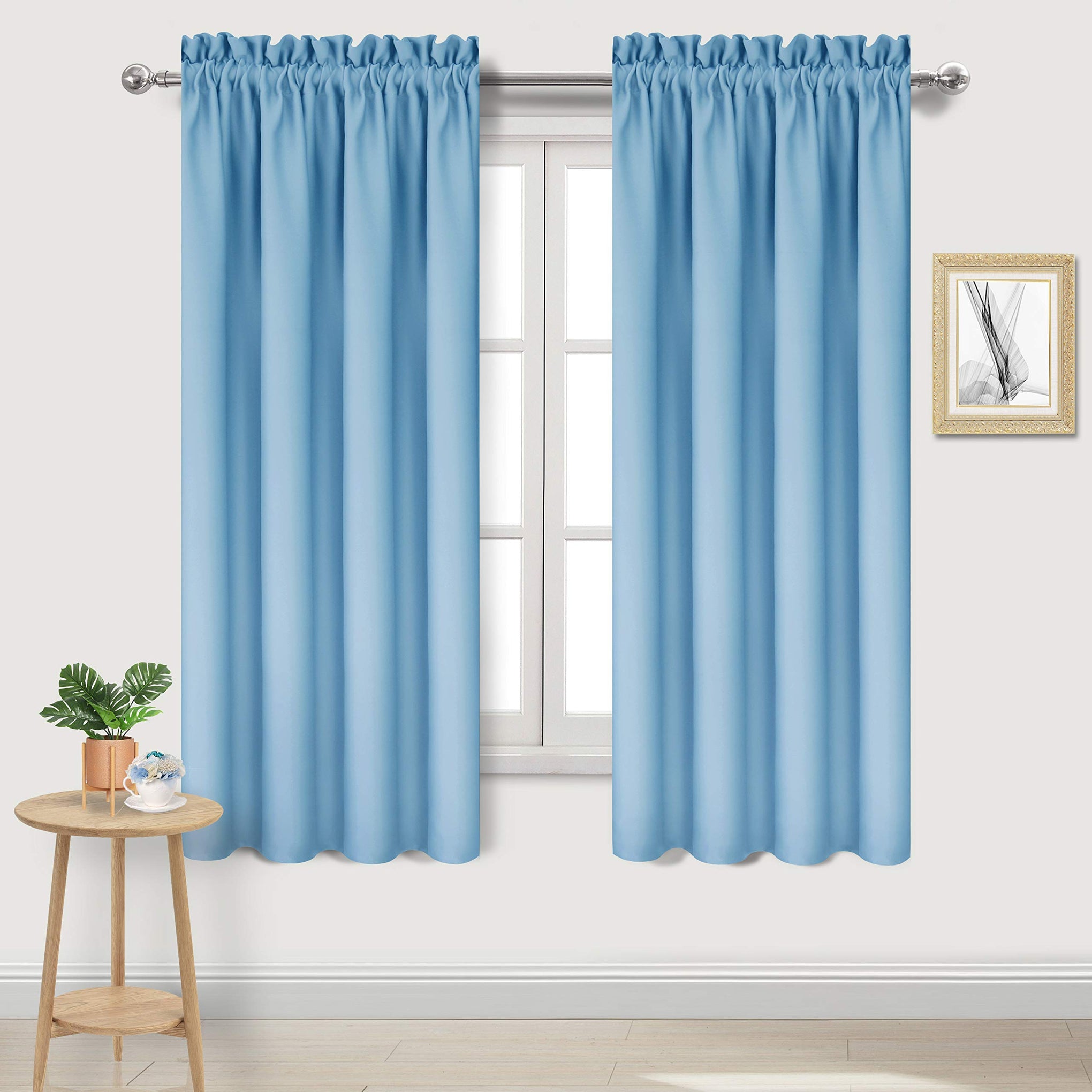 Blackout Curtains for Bedroom Living Room 42 x 63 Inch Long 2 Panels