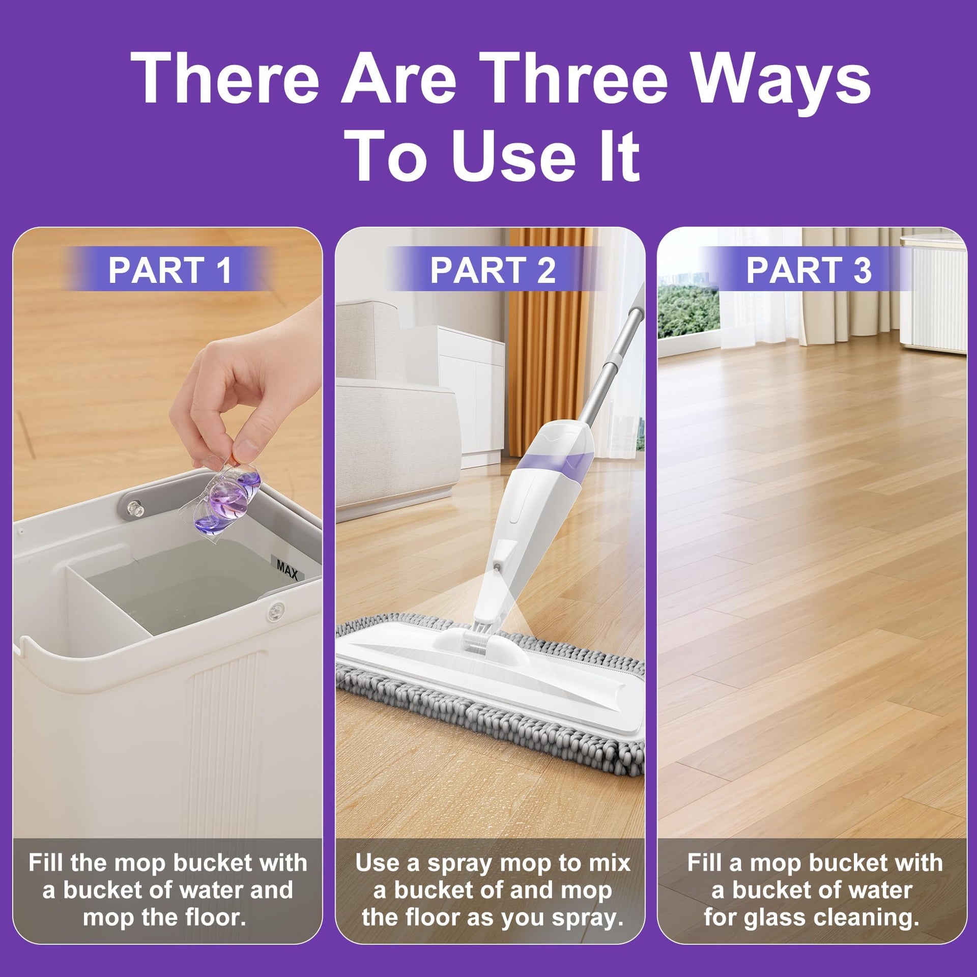 Floor Cleaner Pods for Mopping (45 Count)
