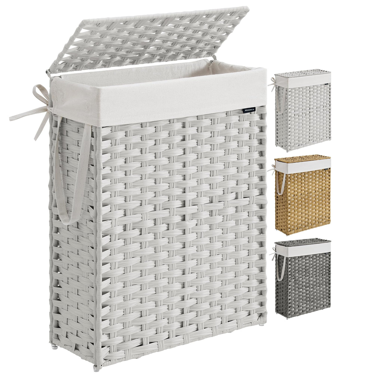 Slim Laundry Hamper with Lid
