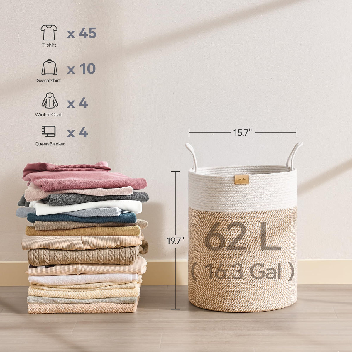Laundry Hamper 62L