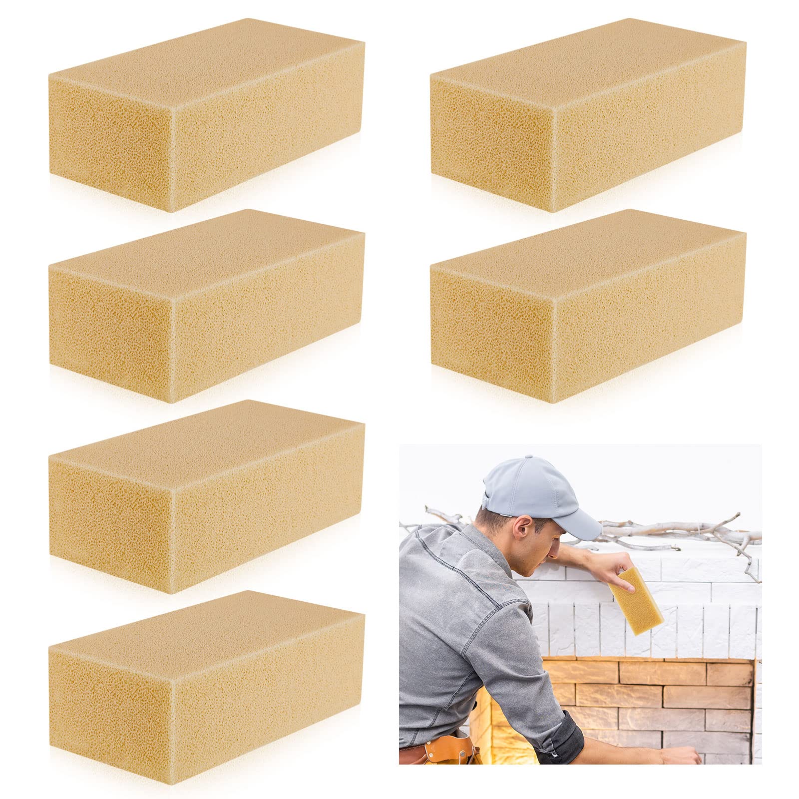6 Pcs Reusable Soot Eraser Sponge for Dry Cleaning