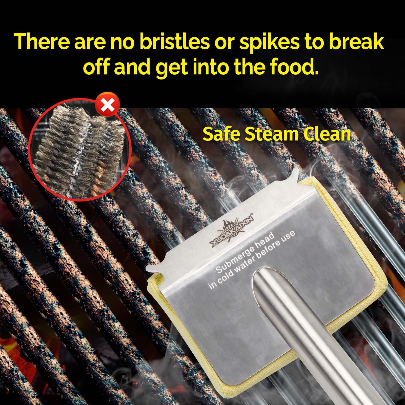 Grill Brush Bristle Free