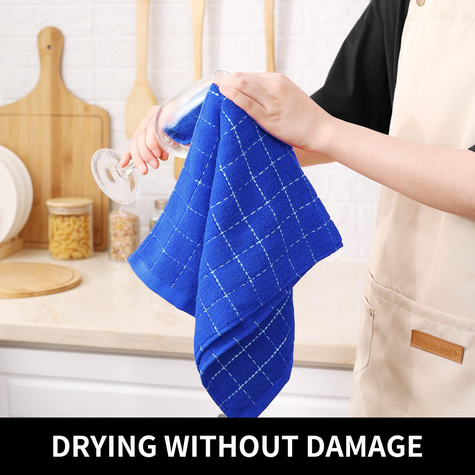 100% Cotton Terry Kitchen Towels (8 Count)