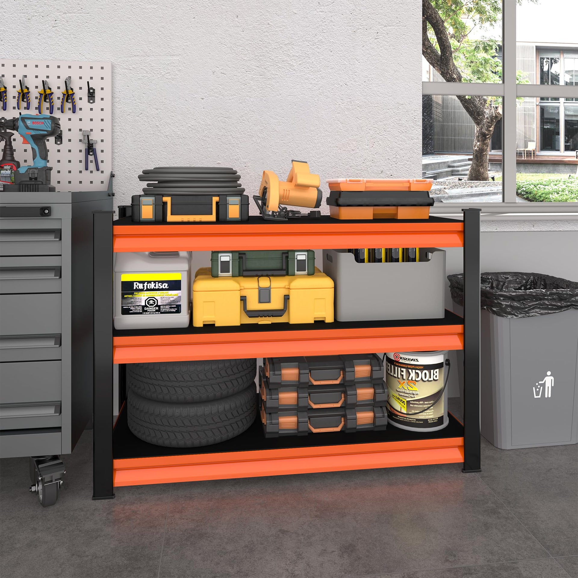 40" W Garage Shelving Heavy Duty