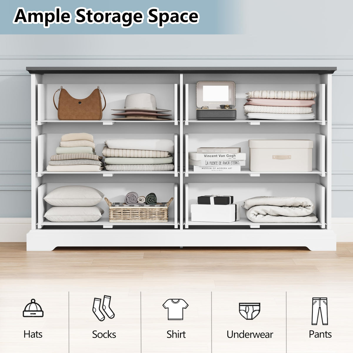 6 Drawer Dresser for Bedroom