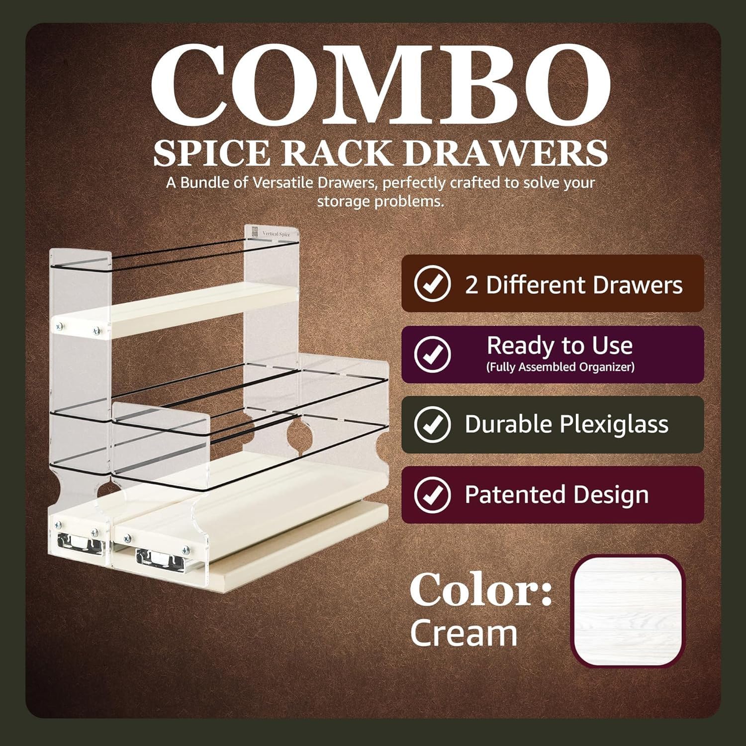 Combo Spice Rack Drawer