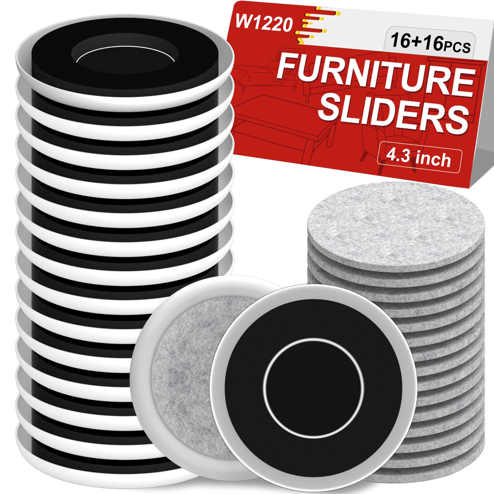 Furniture Sliders for Hardwood Floors (32 Count)