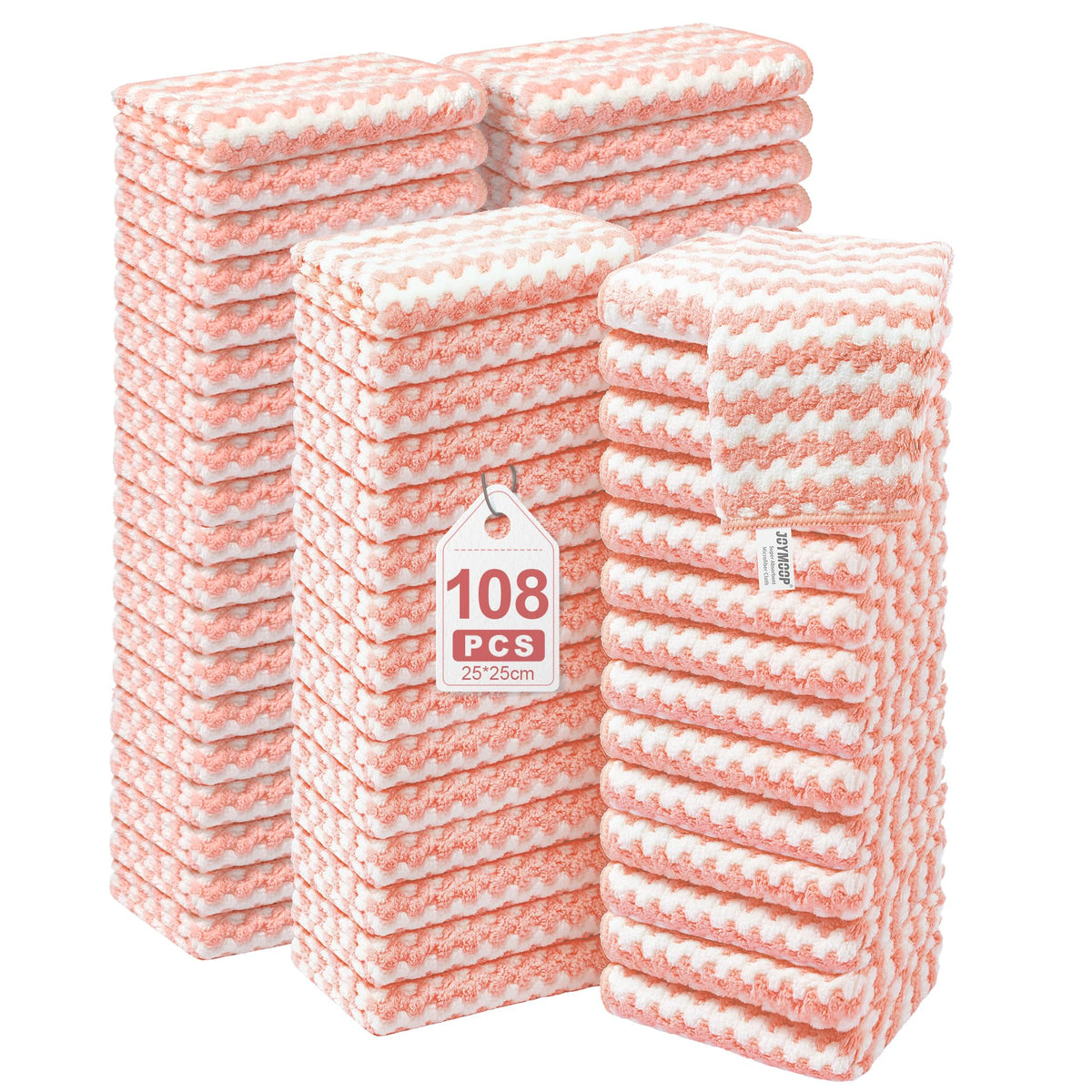 108 Packs Microfiber Cleaning Cloths (108 Count)