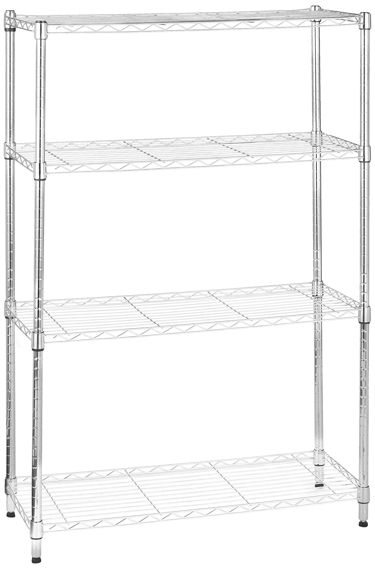 4 Shelf Adjustable Heavy Duty Steel Wire Rack Storage Shelving Unit for Kitchen