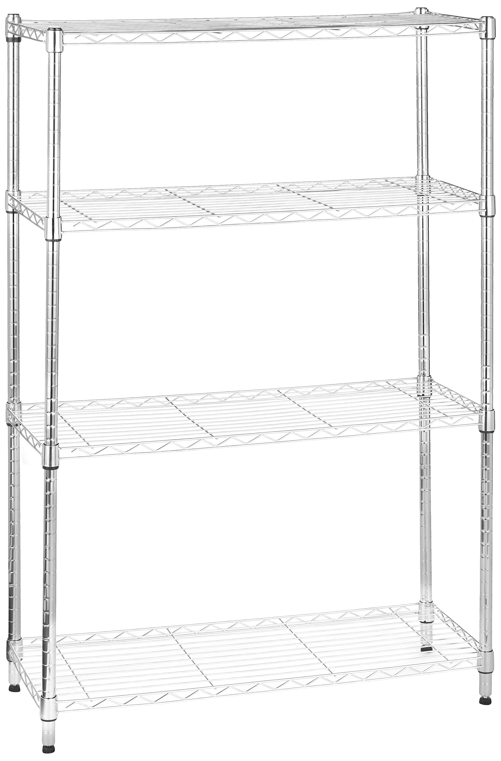 4 Shelf Adjustable Heavy Duty Steel Wire Rack Storage Shelving Unit for Kitchen