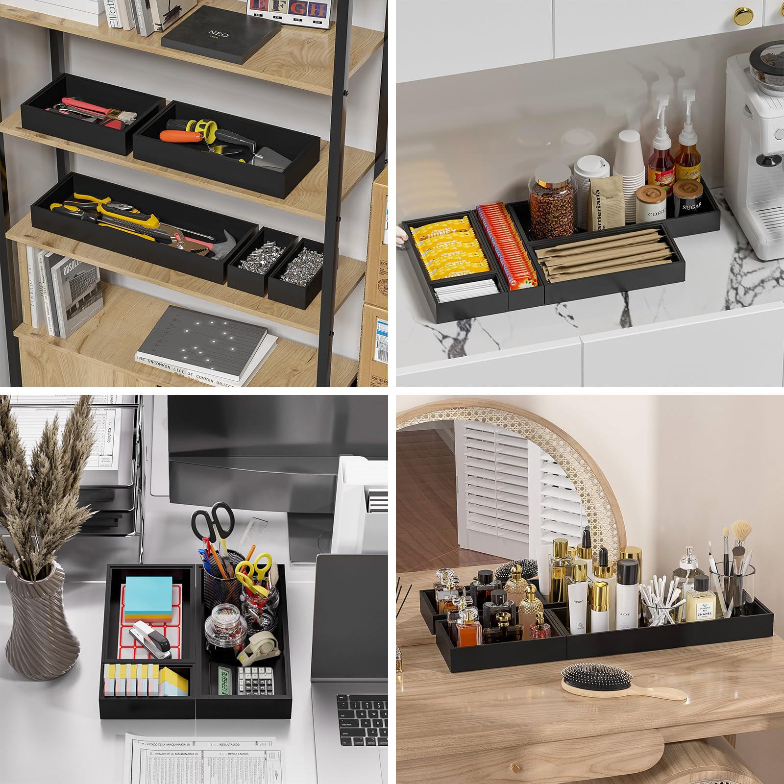 Bamboo Drawer Organizer (2 Count)