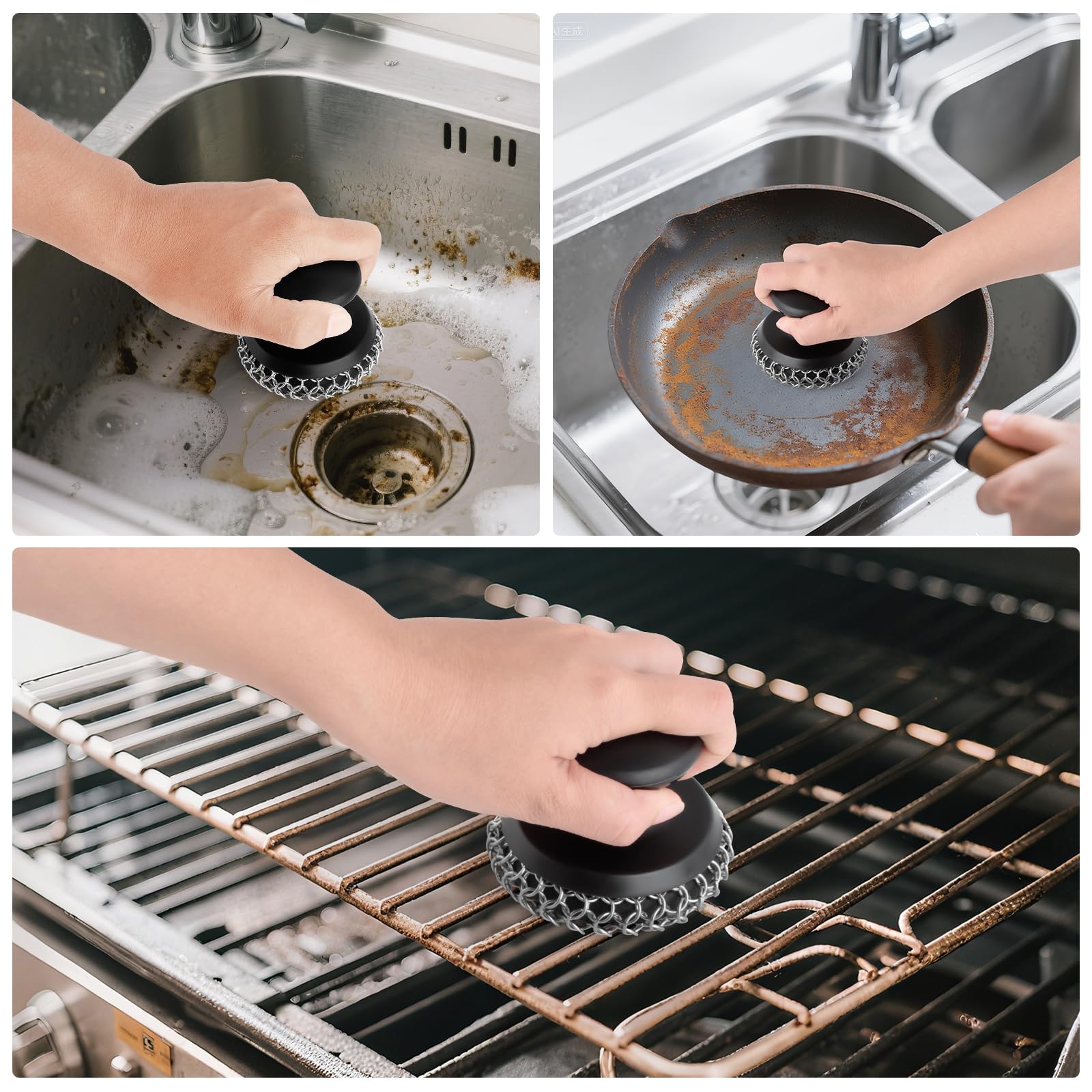 Cast Iron Scrubber Cleaner (3.2 Ounce) - ModHome Supplies