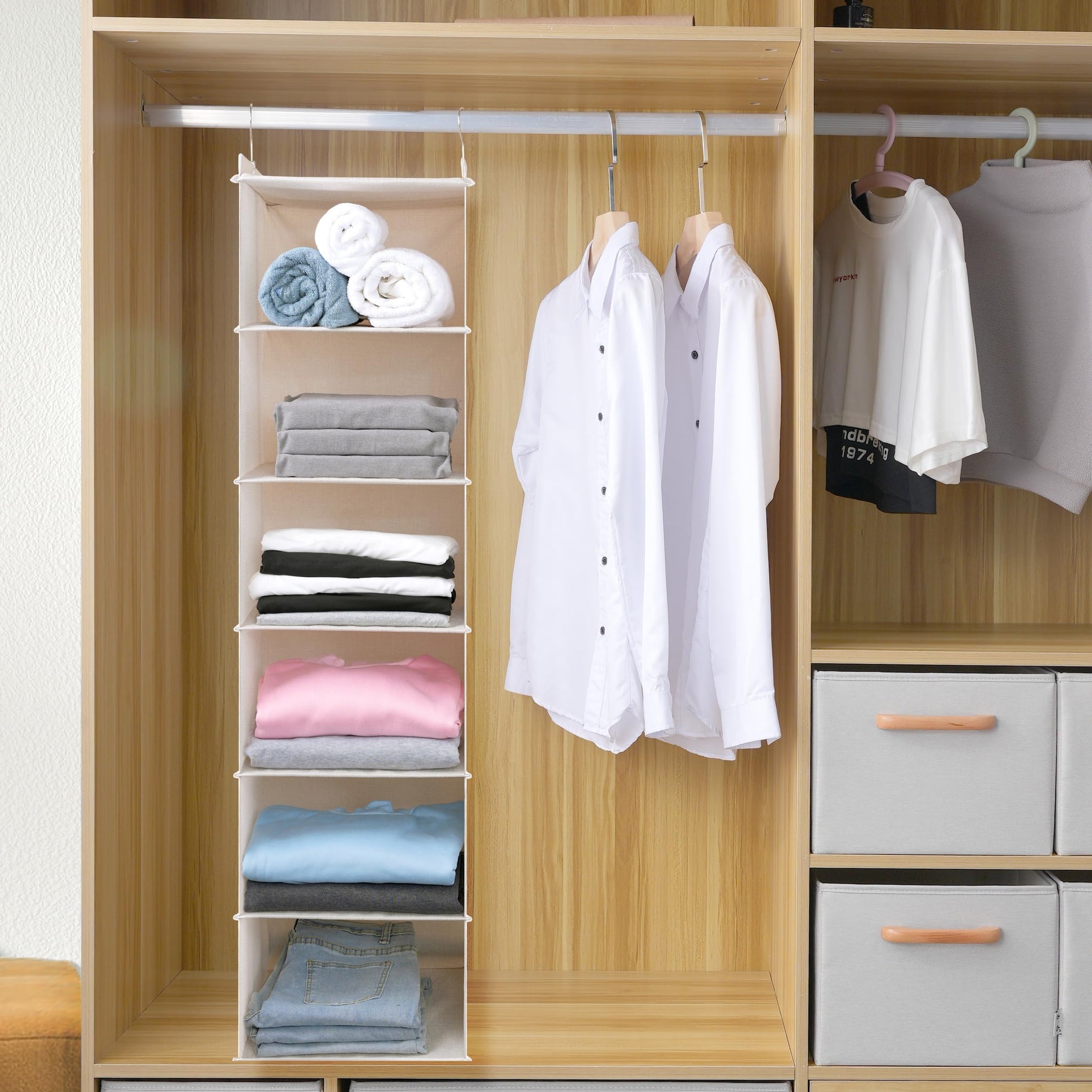 Large Hanging Sweater Organizer for Closet