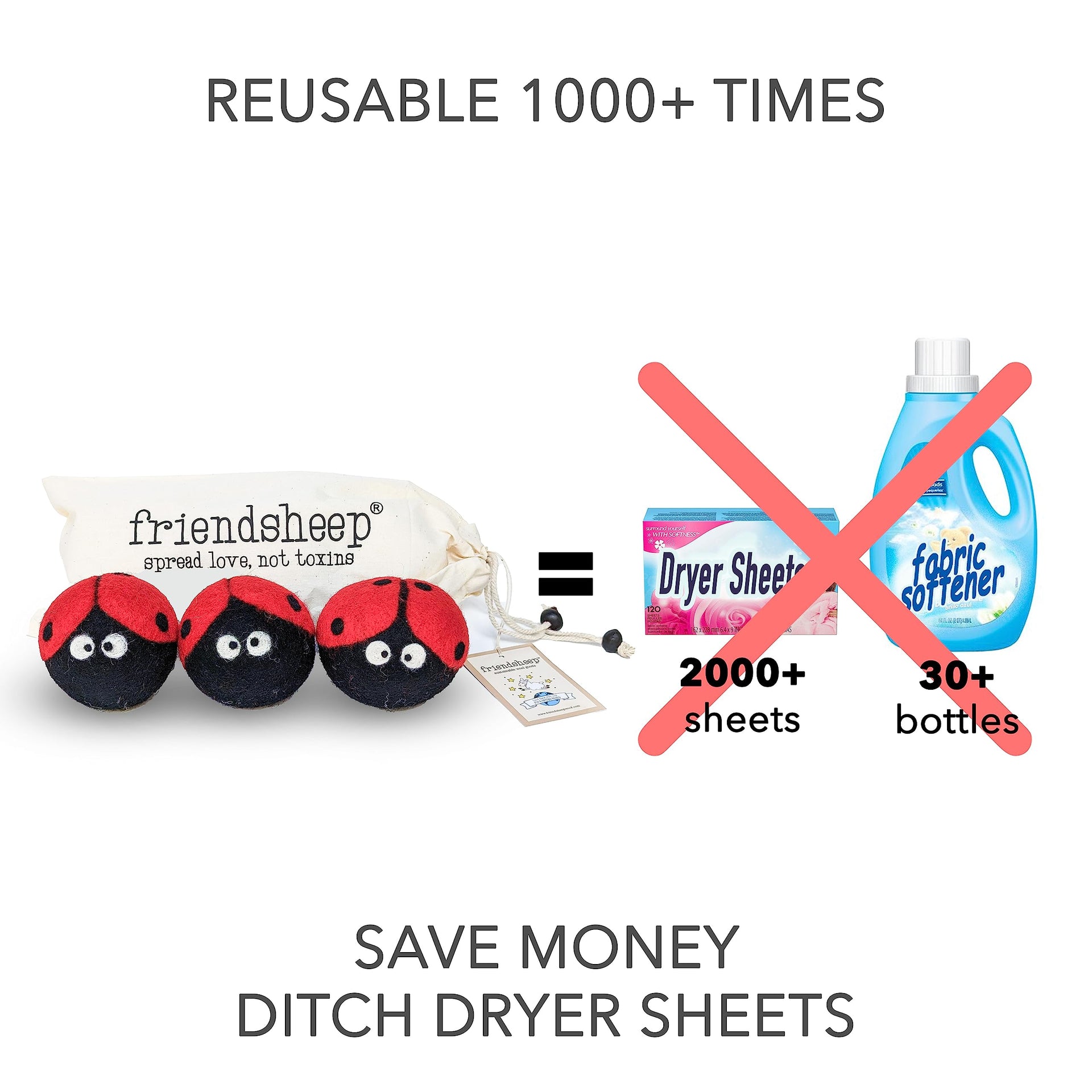 Wool Dryer Balls (3 Count)