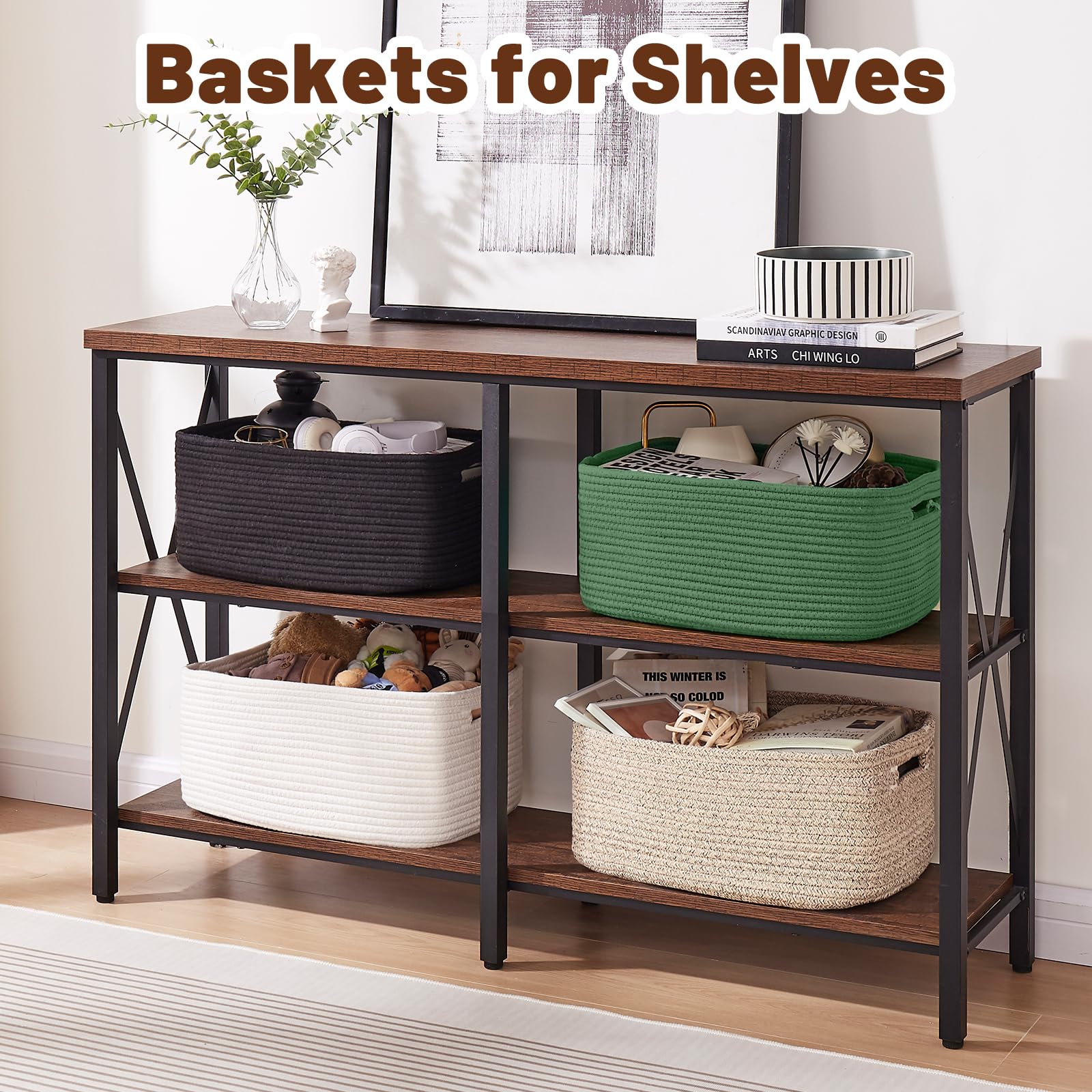 Storage Basket for Shelves (2 Count)