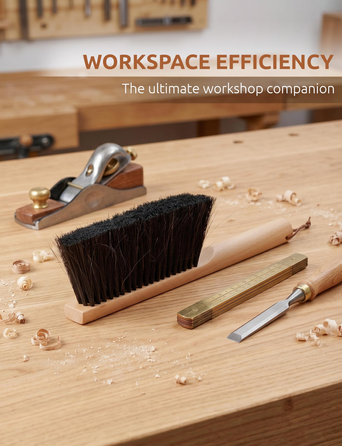 Firm Horsehair Counter Brush