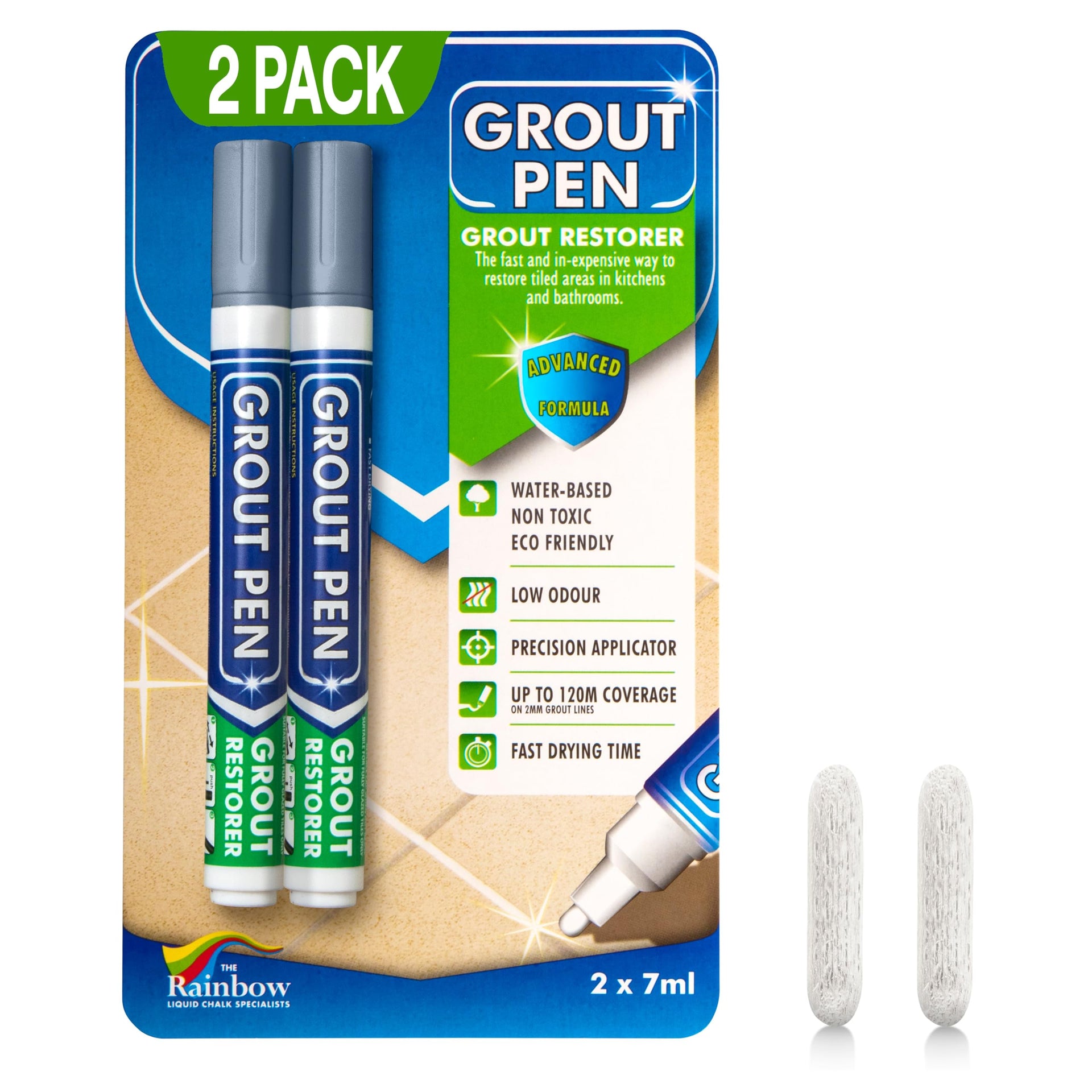 Grout Pen Grey Tile Grout Paint Marker (2 Count)