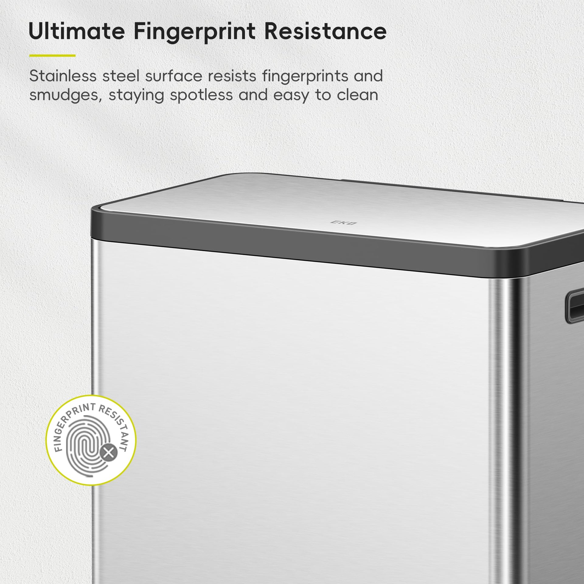 EcoCasa II 36L+24L Dual Trash Can with Recycle Bin