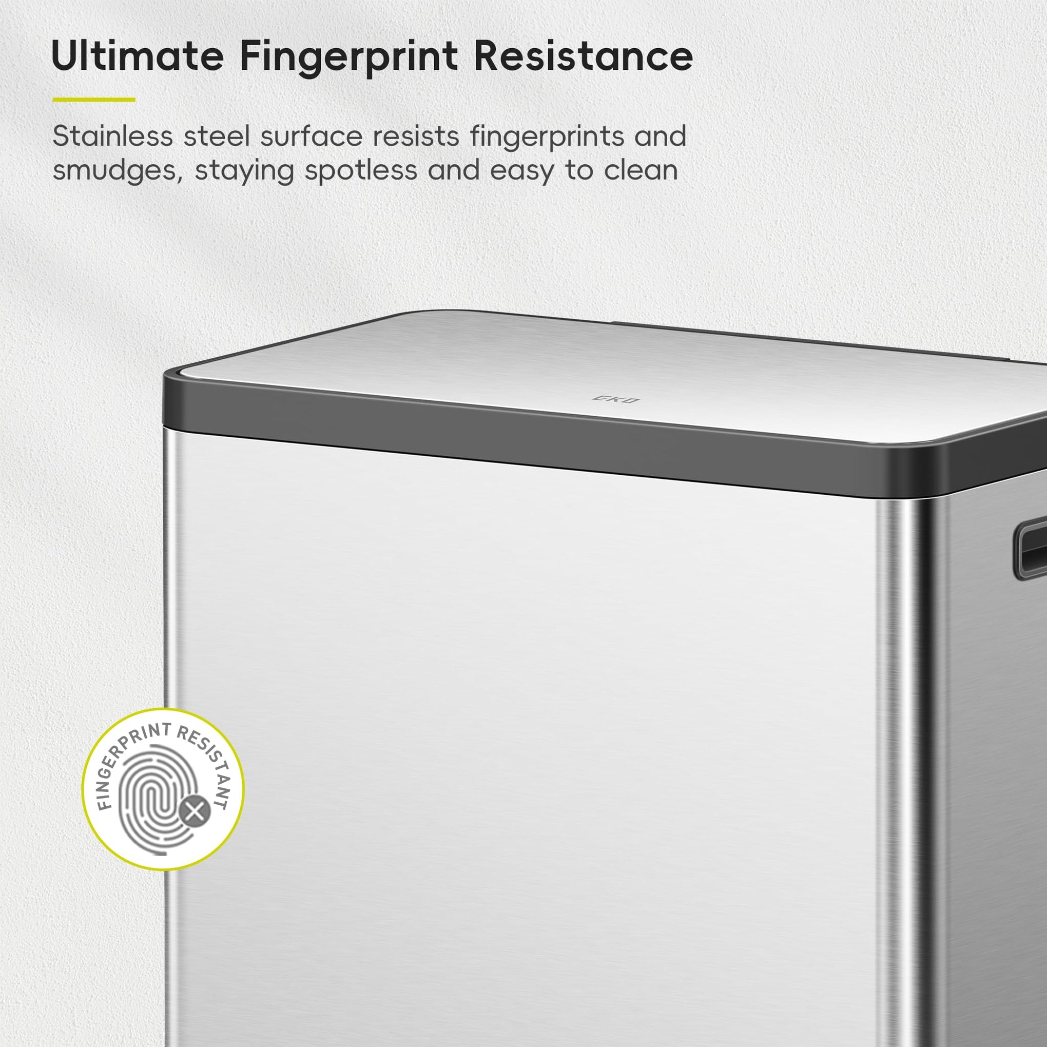 EcoCasa II 36L+24L Dual Trash Can with Recycle Bin