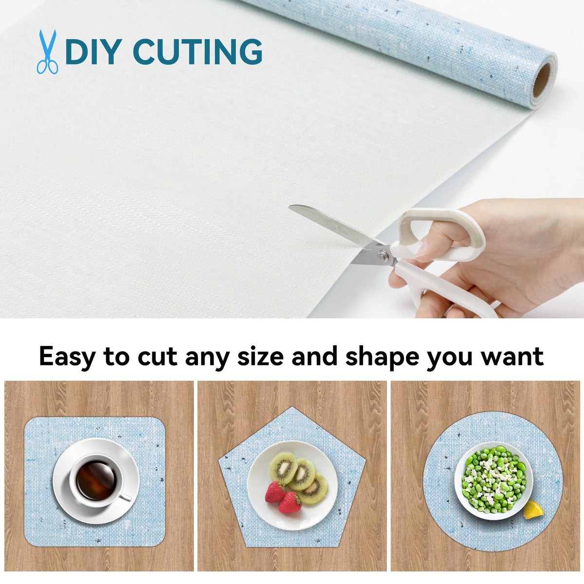 Bulk Shelf Liner 12" W x 360" L Cupboard Liner Shelving Paper for Cabinets and Drawers Pantry Shelf Liners for Kitchen Cabinets Non