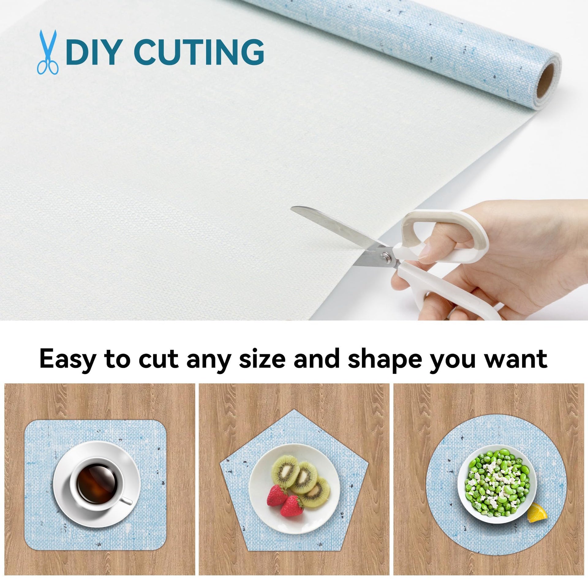 Shelf Liner 18" W x 96" L Cabinet Liners Non Adhesive
