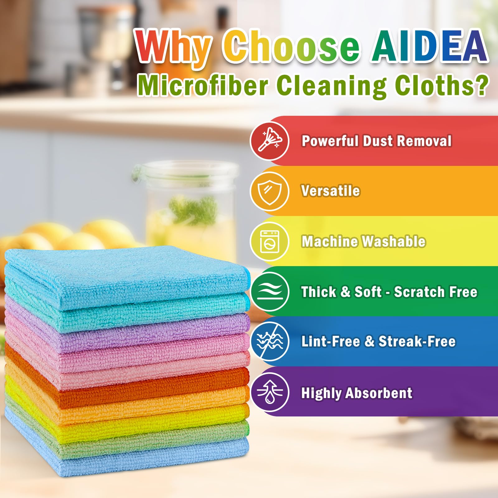 Microfiber Cleaning Cloth (100 Count)