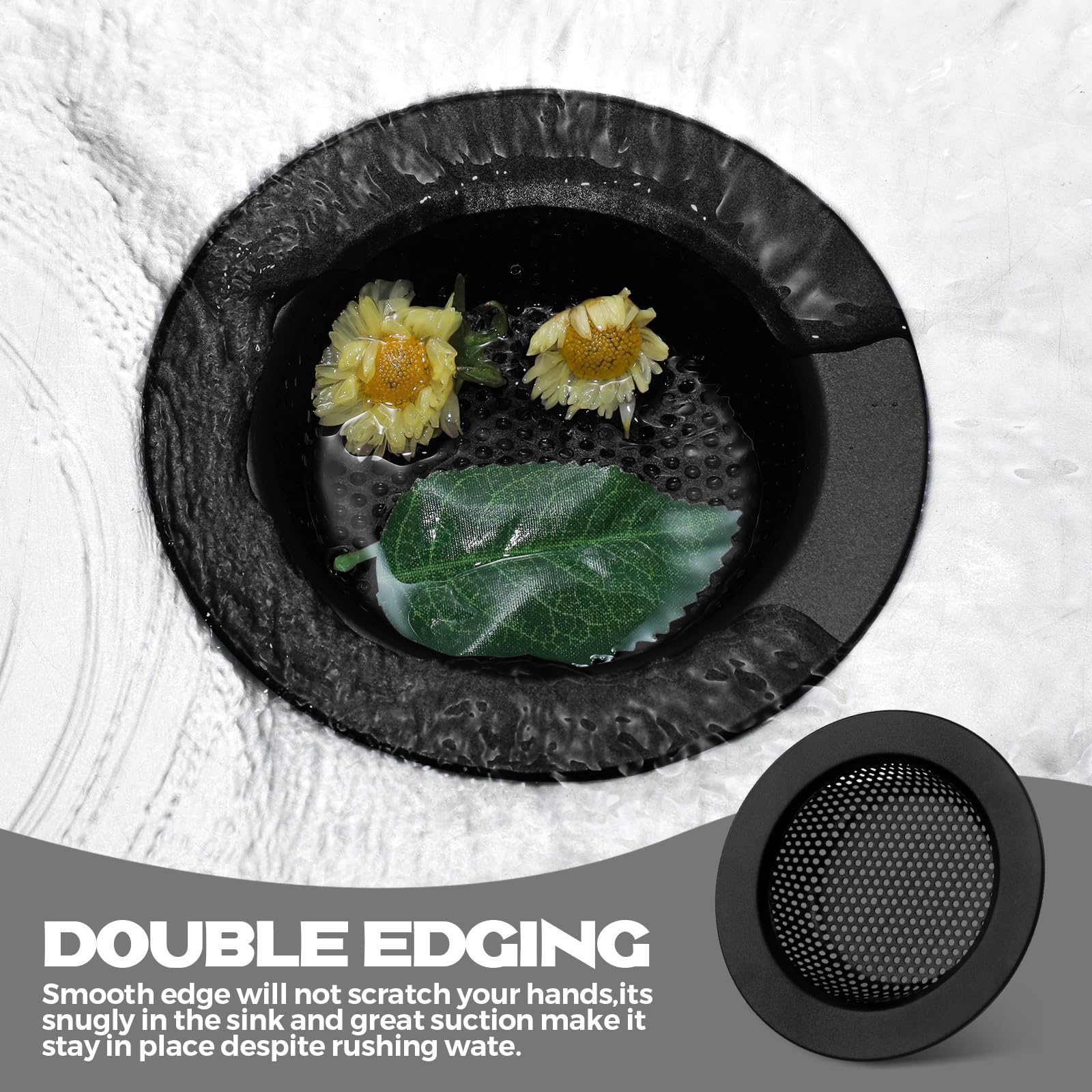 2 Pcs Kitchen Sink Drain Strainer 4.4 Inch (2 Count)