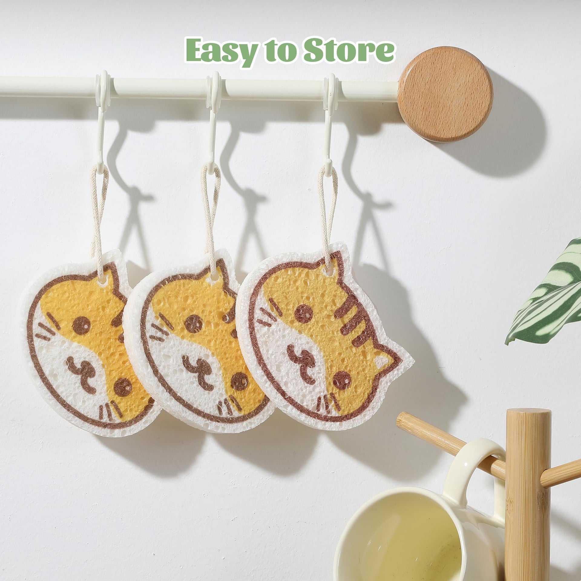 Cartoon Kitchen Sponge (4 Count)