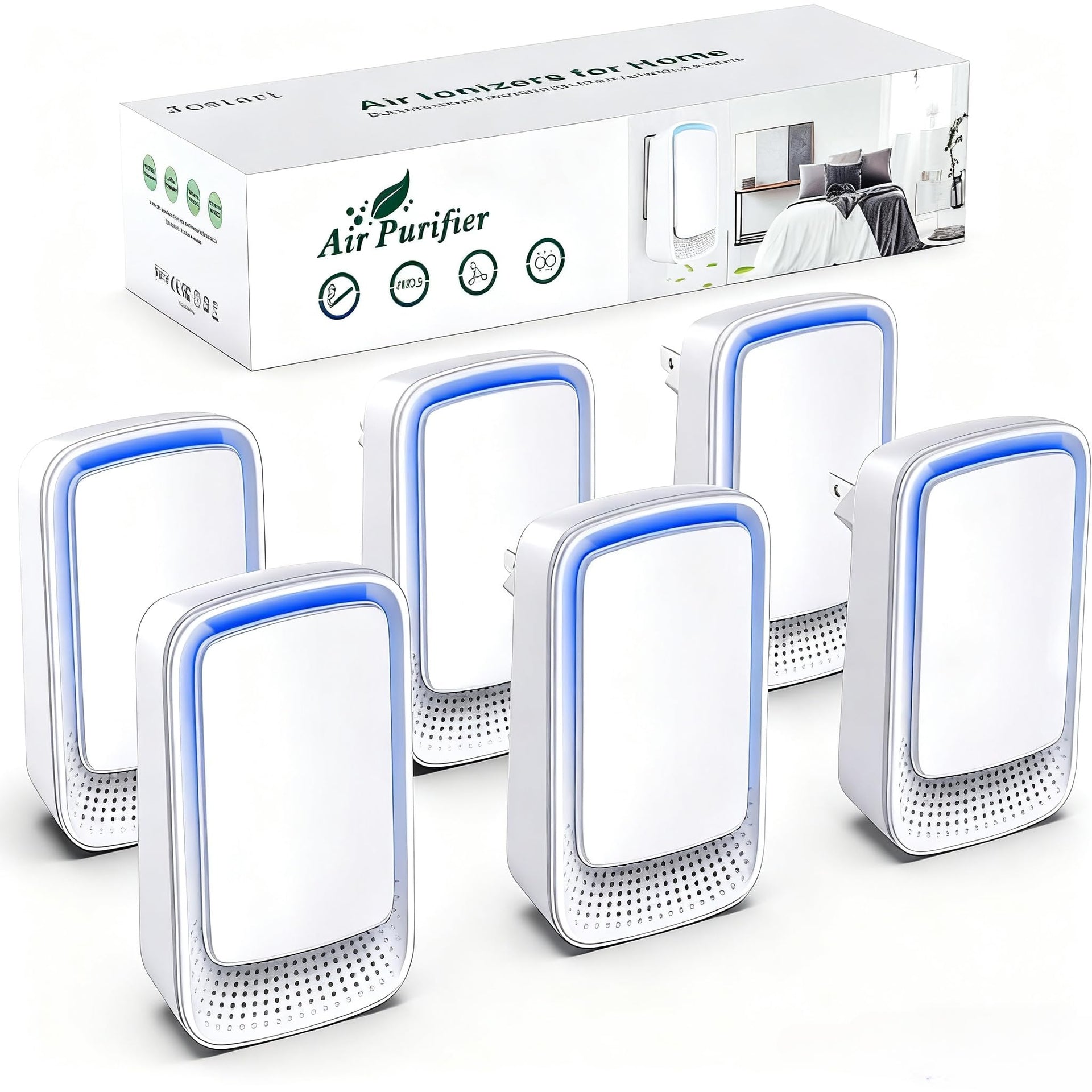 Air Ionizers for Home (6 Count)