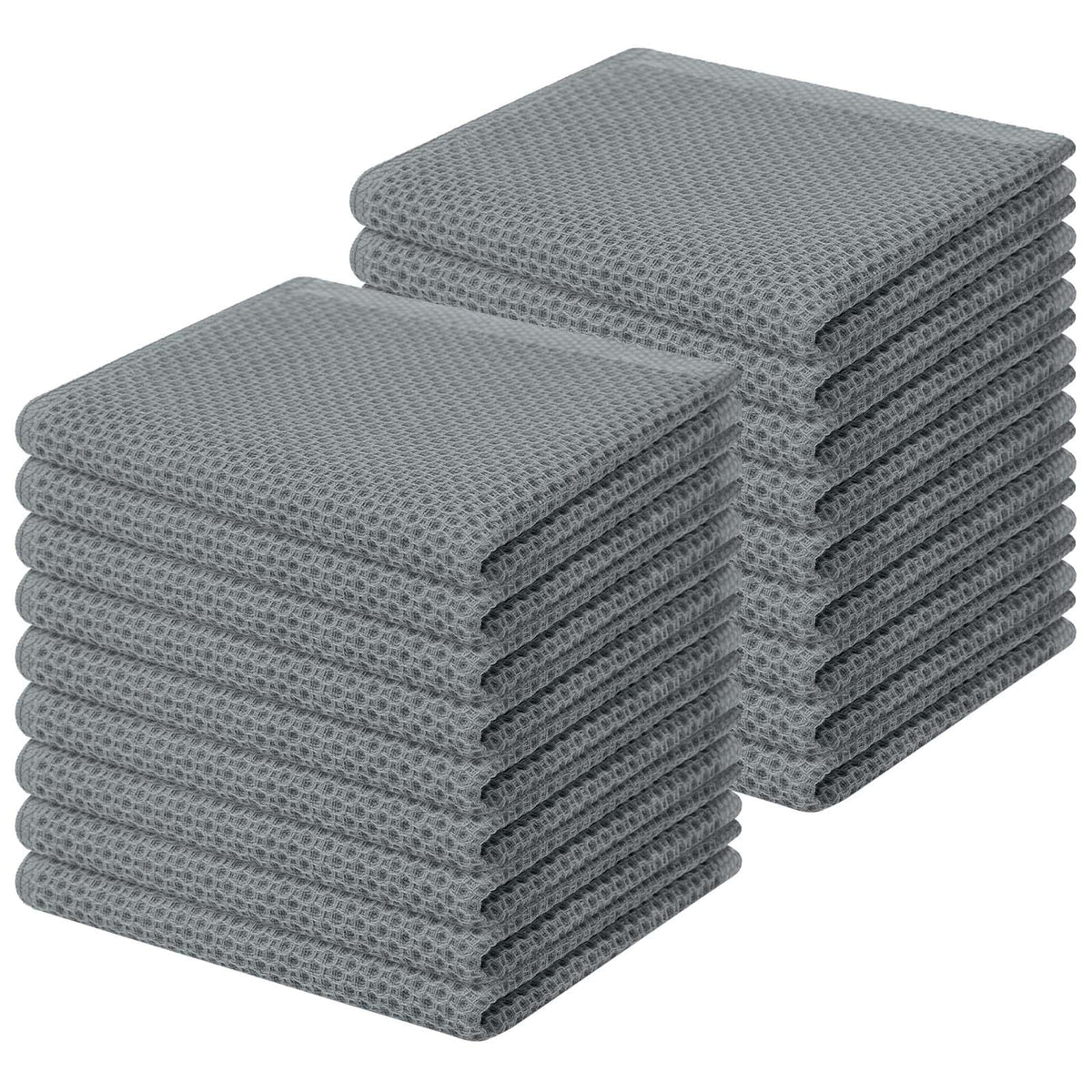 100% Cotton Waffle Weave Kitchen Dish Cloths 18 (18 Count)