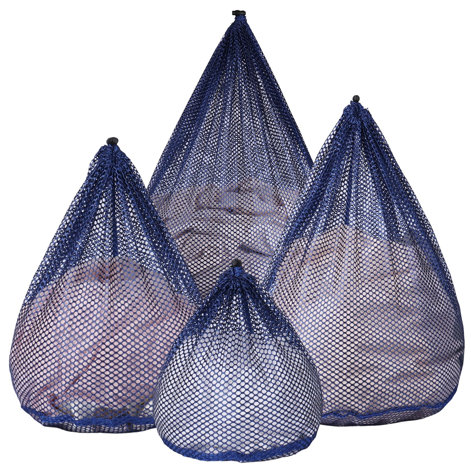 4Pcs Mesh Laundry Bags Washing Machine Mesh Wash Bags for Clothes (4 Count)