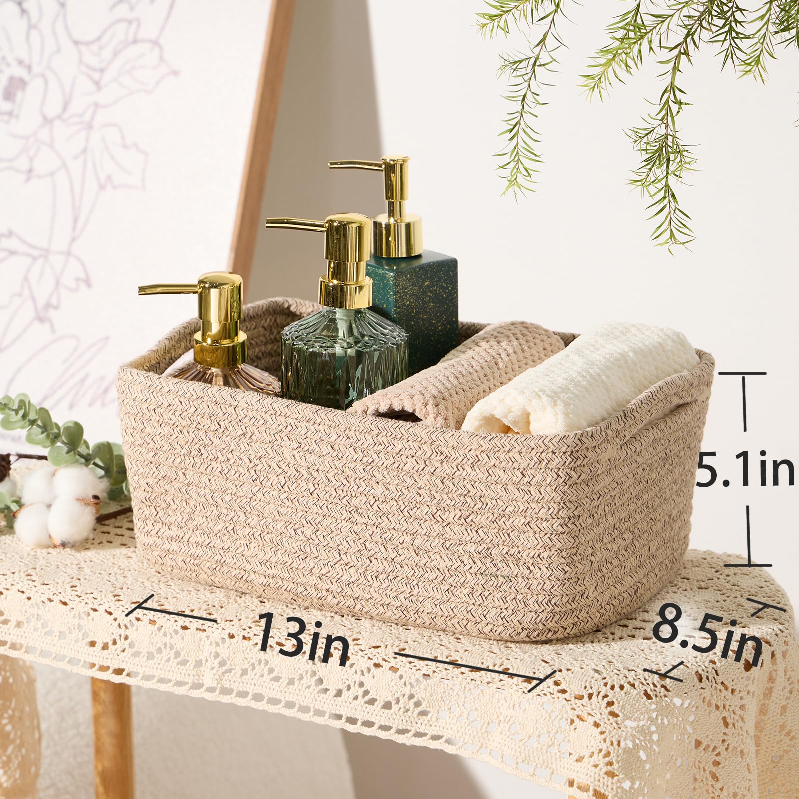 Small Storage Baskets for Organizing (4 Count)