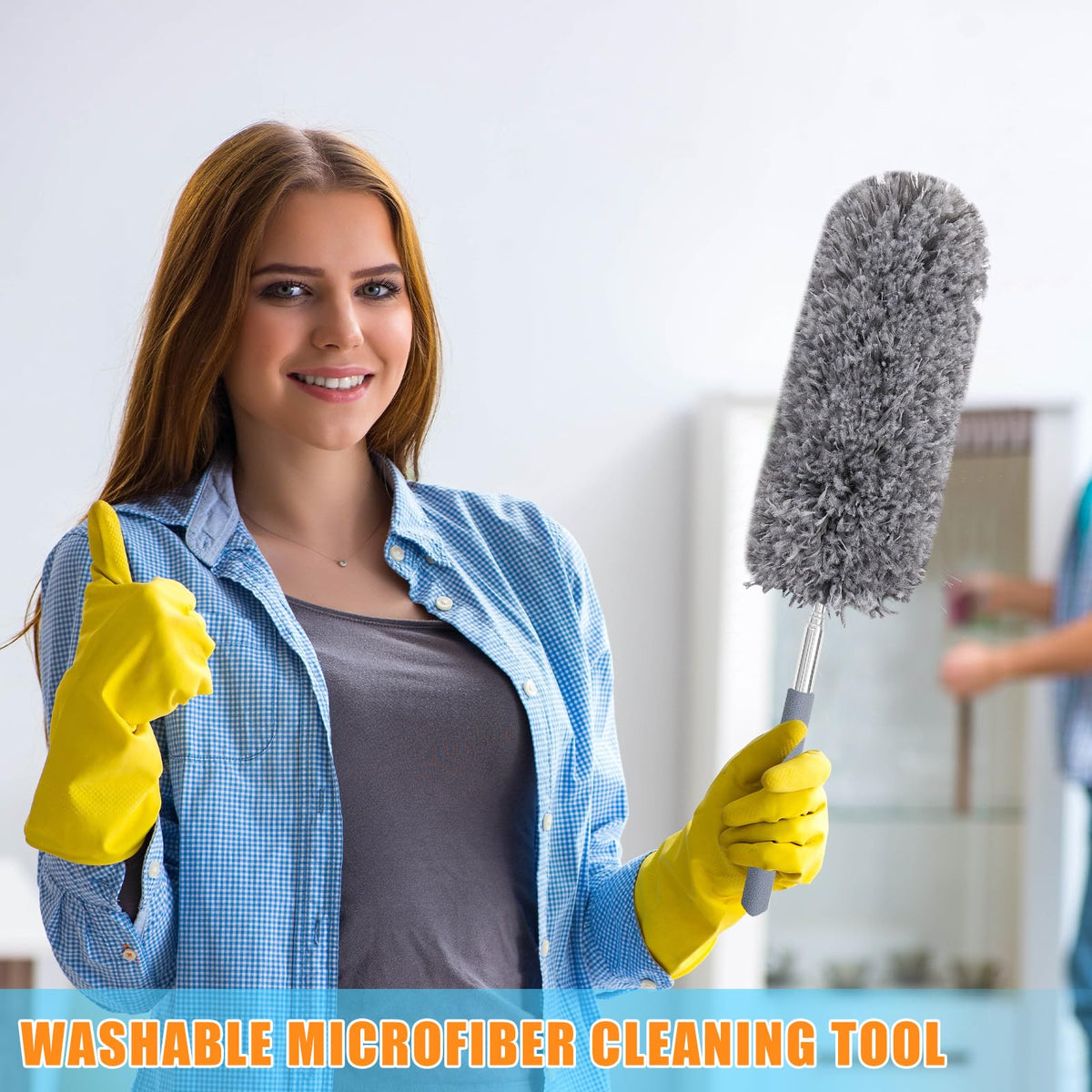 12 Pcs Microfiber Feather Duster for Cleaning (12 Count)